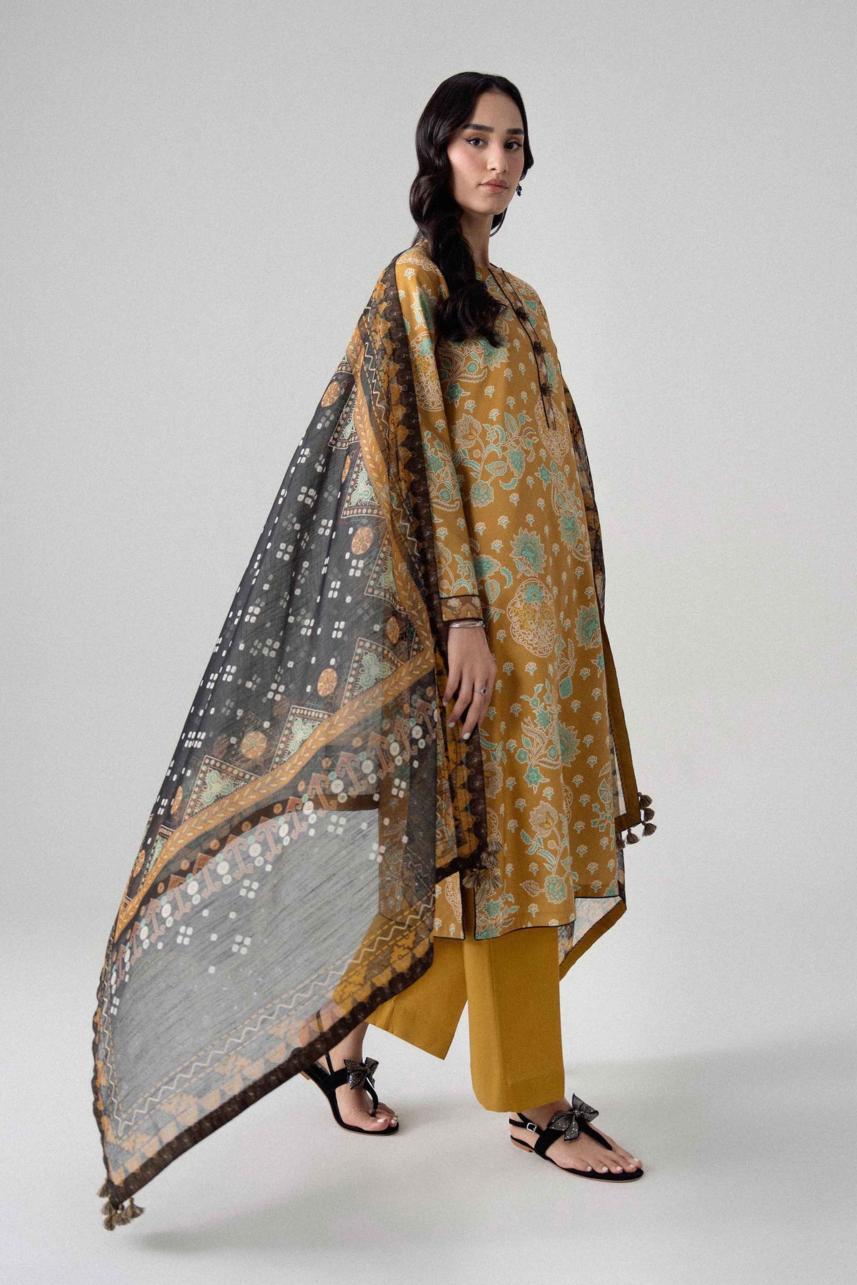3 Piece - Digital Printed Suit - U3P-NISHA26WV1-36 for Women - Unstitched Collection | Nishat | Shop Online