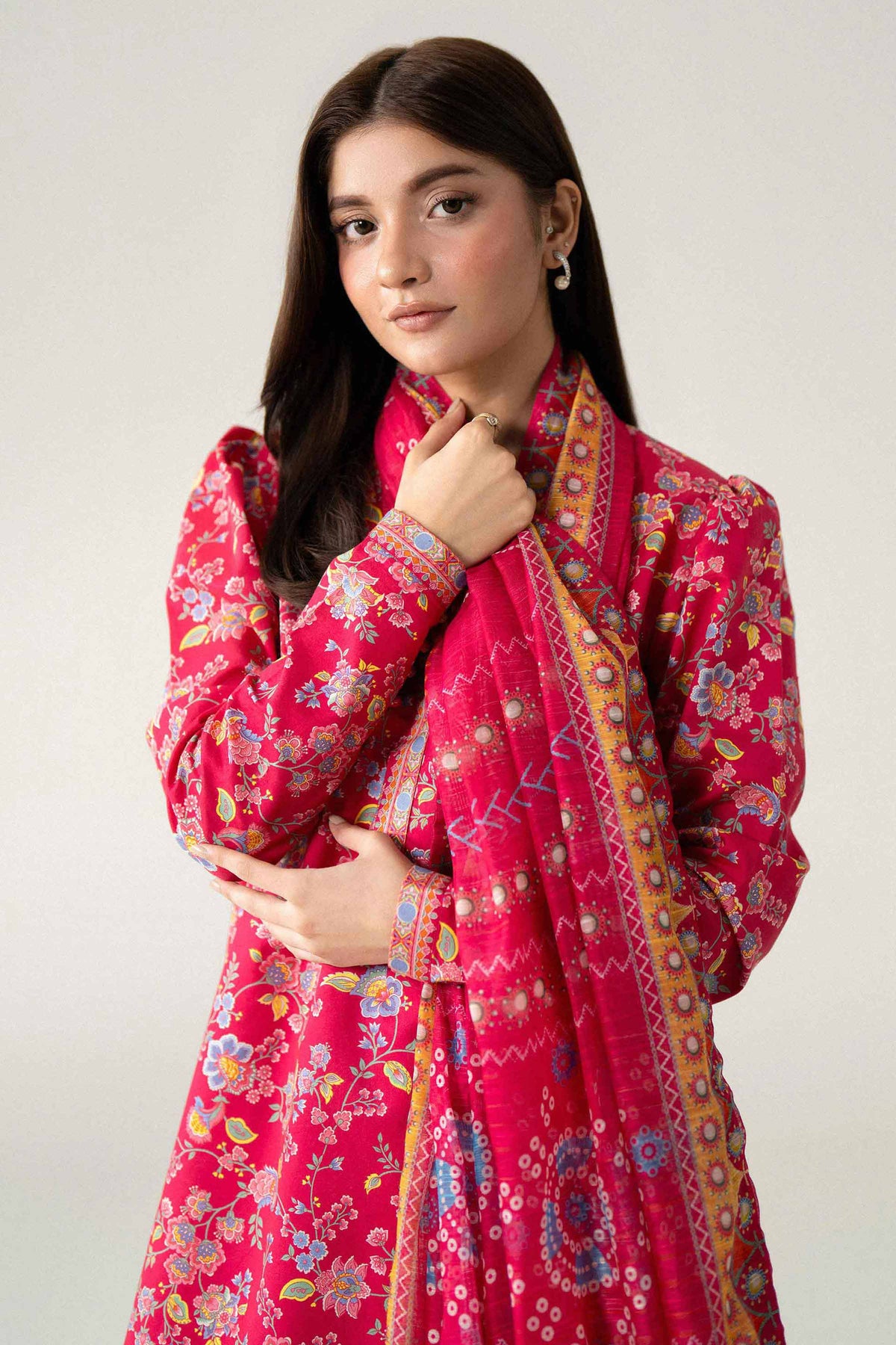 3 Piece - Digital Printed Suit - U3P-NISHA26WV1-37 for Women - Unstitched Collection | Nishat | Shop Online
