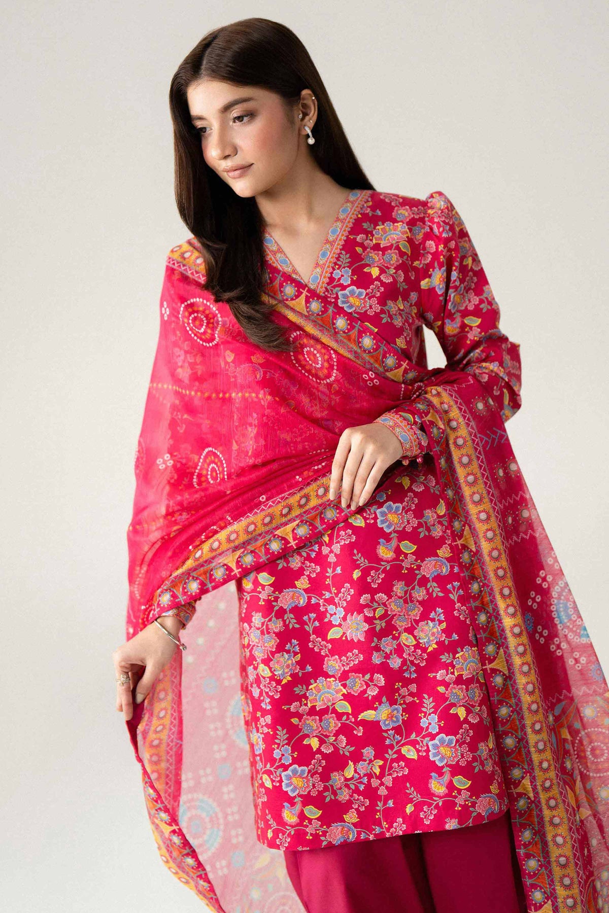 3 Piece - Digital Printed Suit - U3P-NISHA26WV1-37 for Women - Unstitched Collection | Nishat | Shop Online