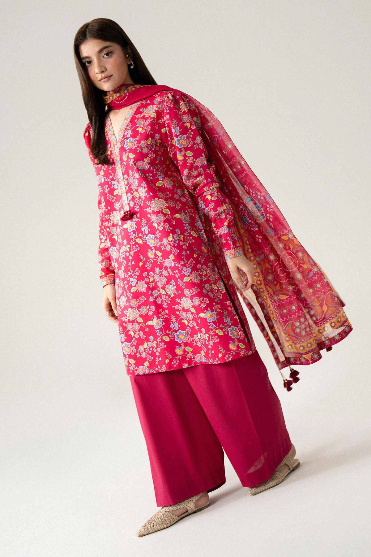 3 Piece - Digital Printed Suit - U3P-NISHA26WV1-37 for Women - Unstitched Collection | Nishat | Shop Online