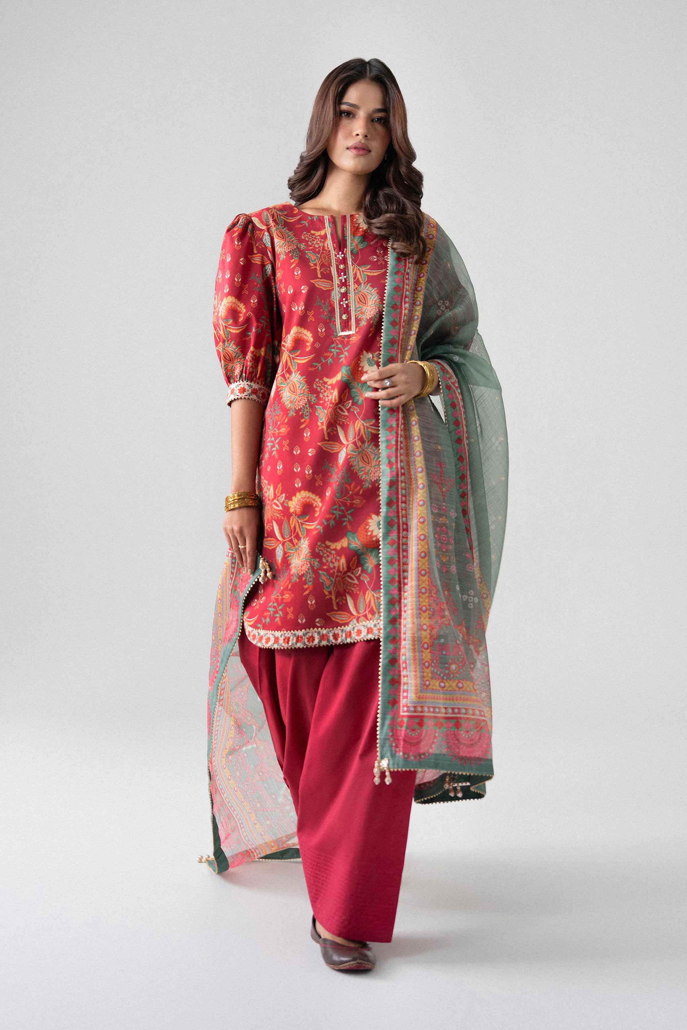 3 Piece - Digital Printed Suit - U3P-NISHA26WV1-38 for Women - Unstitched Collection | Nishat | Shop Online