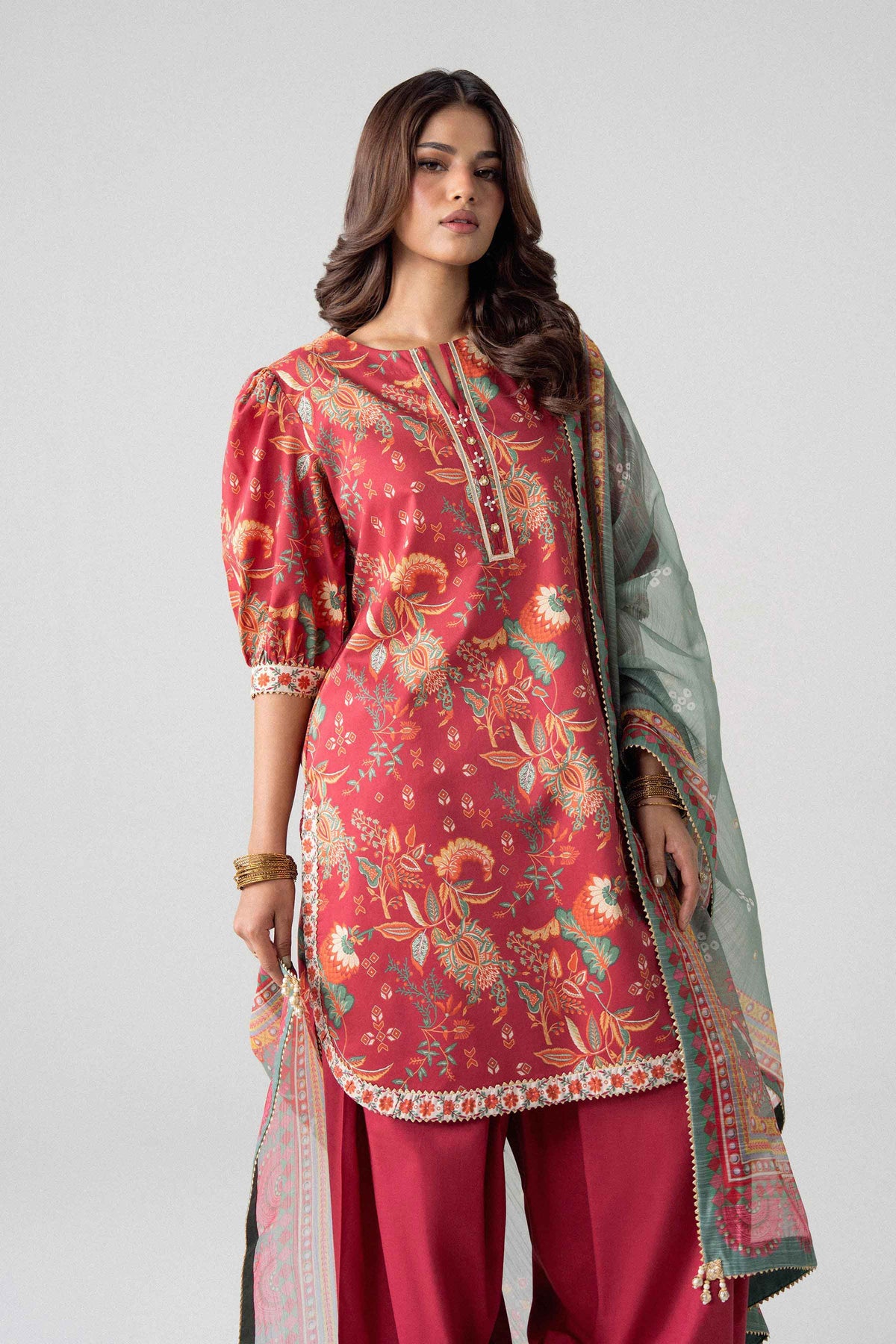 3 Piece - Digital Printed Suit - U3P-NISHA26WV1-38 for Women - Unstitched Collection | Nishat | Shop Online