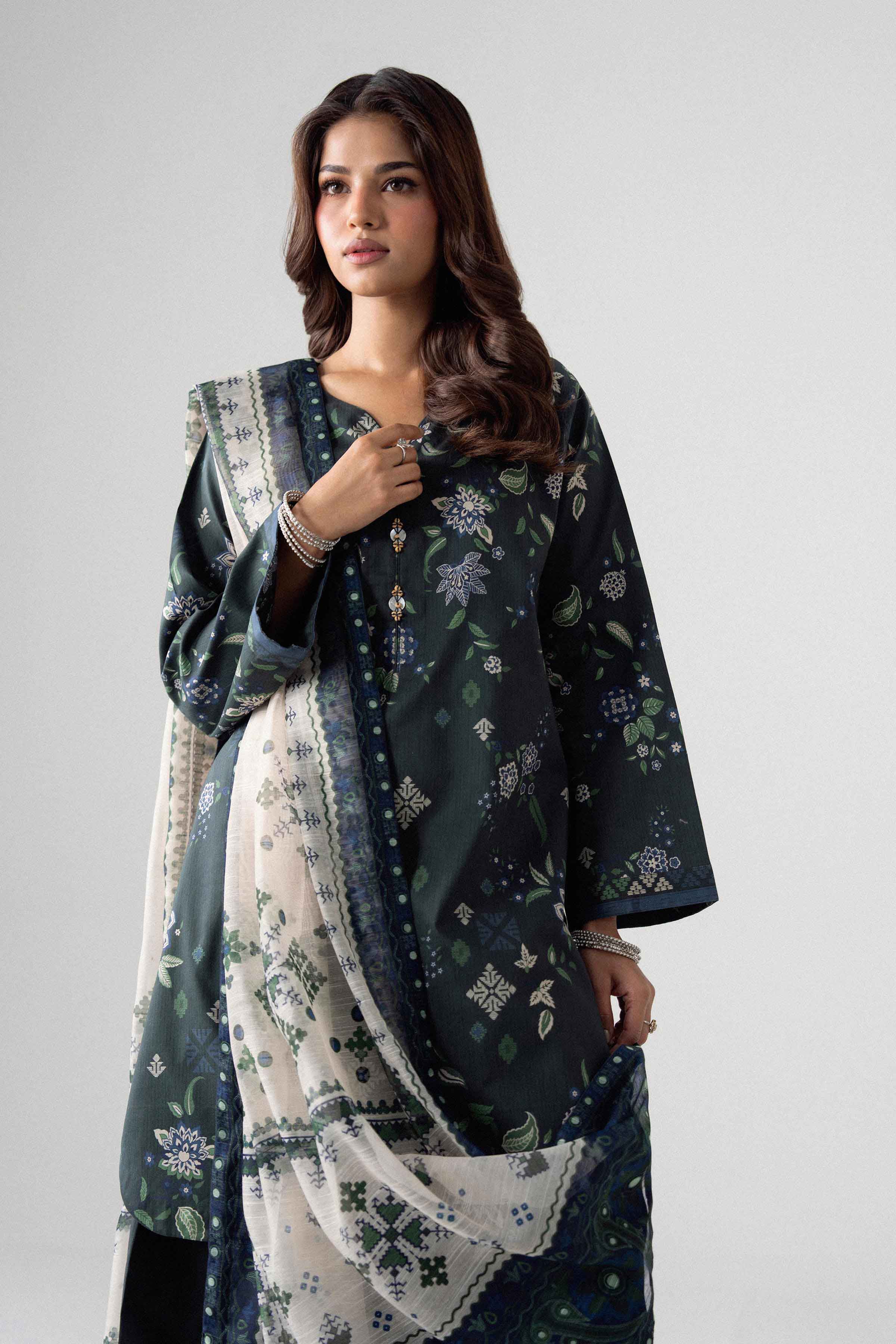 3 Piece - Digital Printed Suit - U3P-NISHA26WV1-39 for Women - Unstitched Collection | Nishat | Shop Online