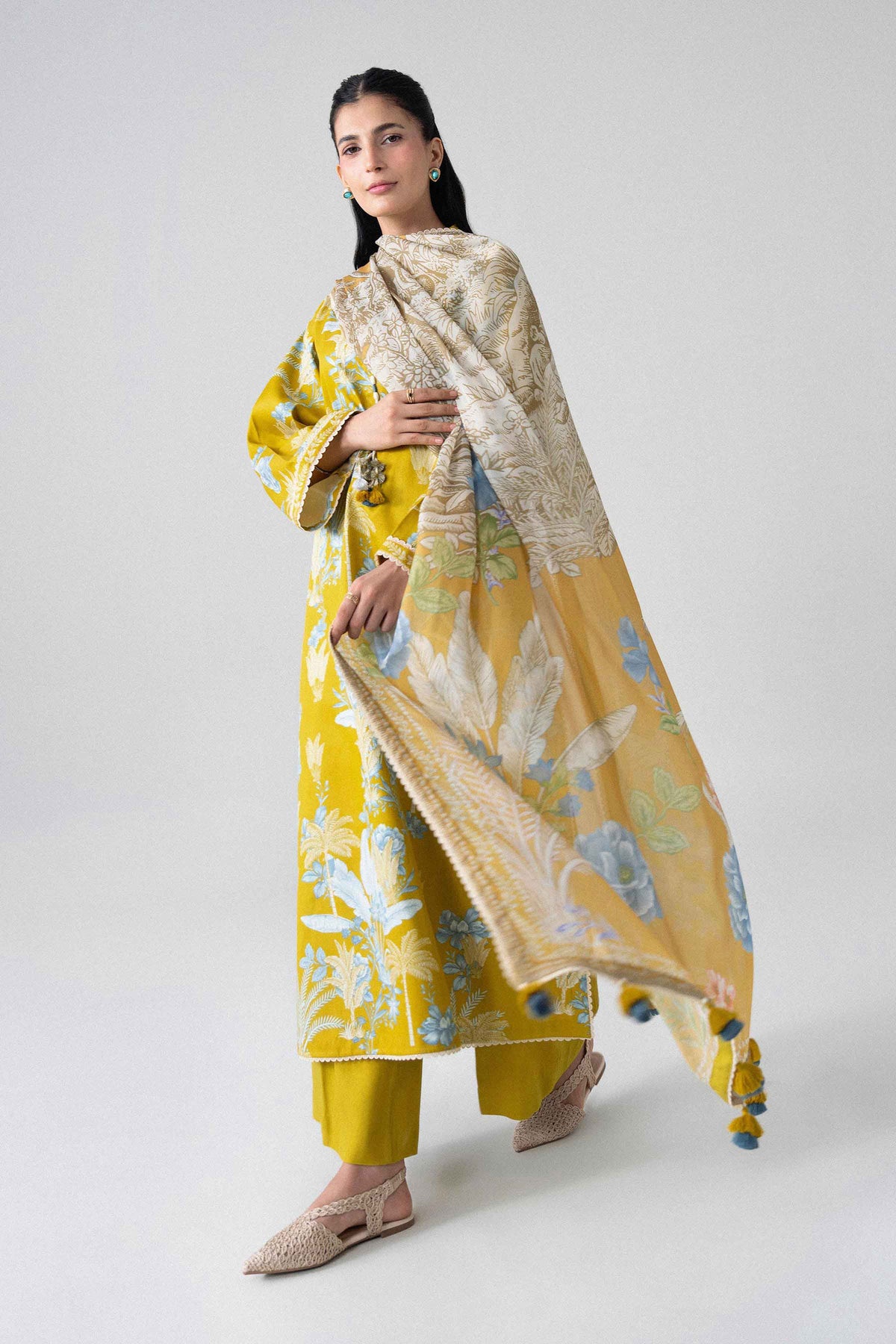 3 Piece - Digital Printed Suit - U3P-NISHA26WV1-4 for Women - Unstitched Collection | Nishat | Shop Online