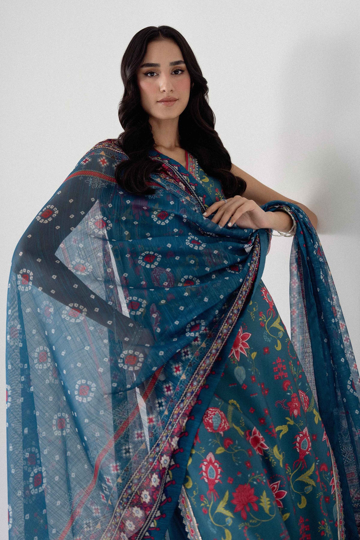 3 Piece - Digital Printed Suit - U3P-NISHA26WV1-40 for Women - Unstitched Collection | Nishat | Shop Online