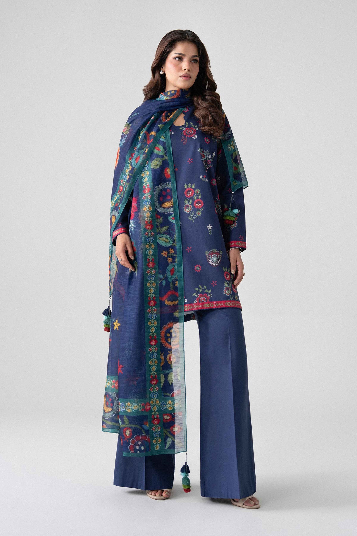 3 Piece - Digital Printed Suit - U3P-NISHA26WV1-46 for Women - Unstitched Collection | Nishat | Shop Online