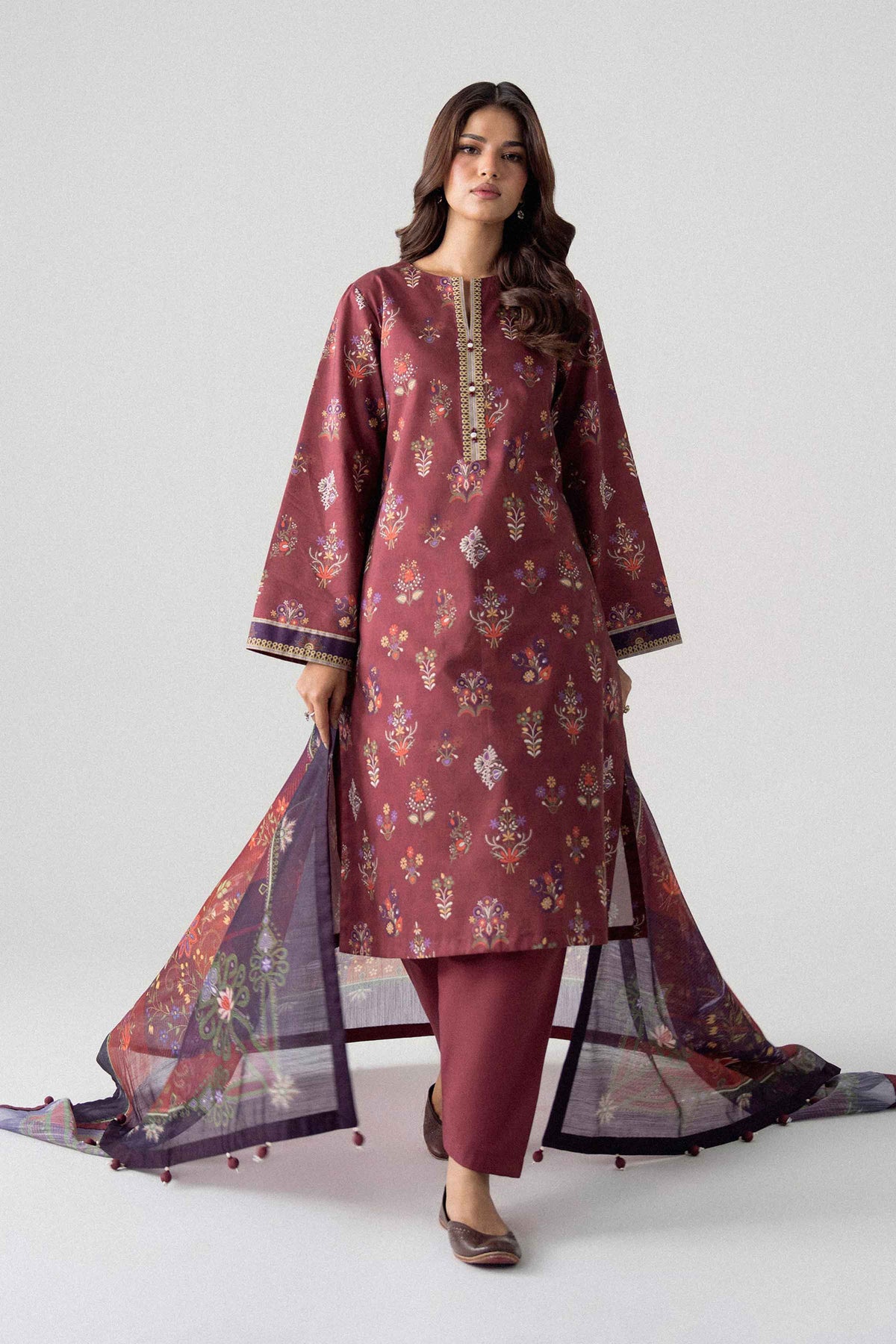 3 Piece - Digital Printed Suit - U3P-NISHA26WV1-47 for Women - Unstitched Collection | Nishat | Shop Online