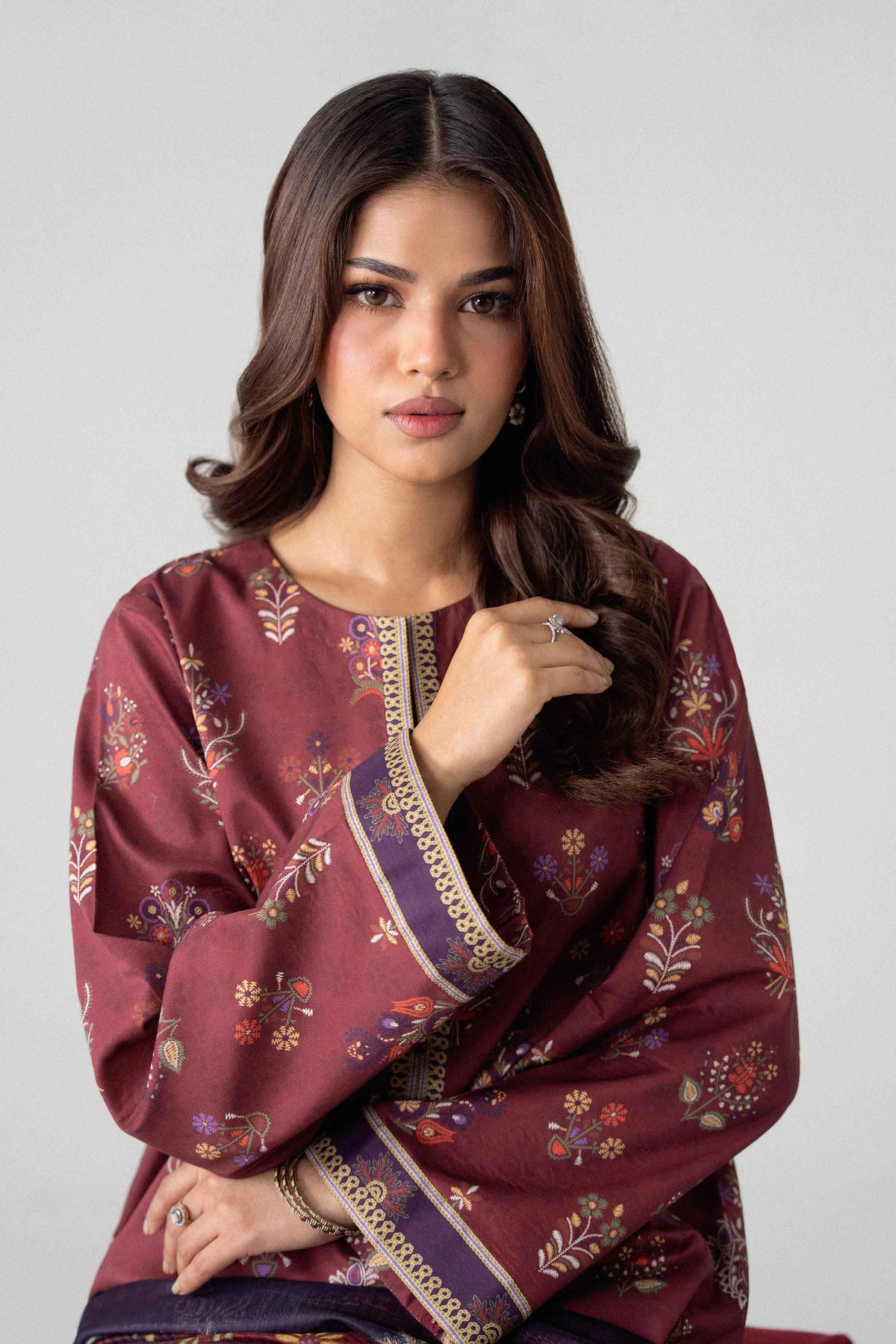 3 Piece - Digital Printed Suit - U3P-NISHA26WV1-47 for Women - Unstitched Collection | Nishat | Shop Online