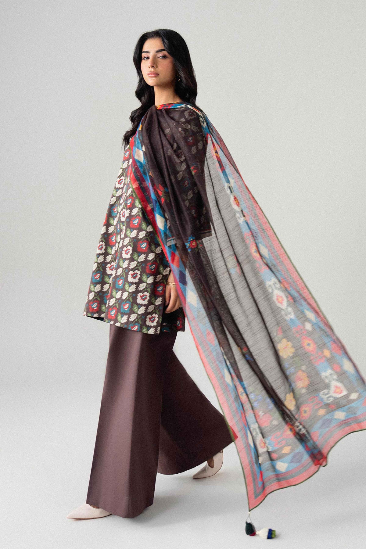 3 Piece - Digital Printed Suit - U3P-NISHA26WV1-53 for Women - Unstitched Collection | Nishat | Shop Online