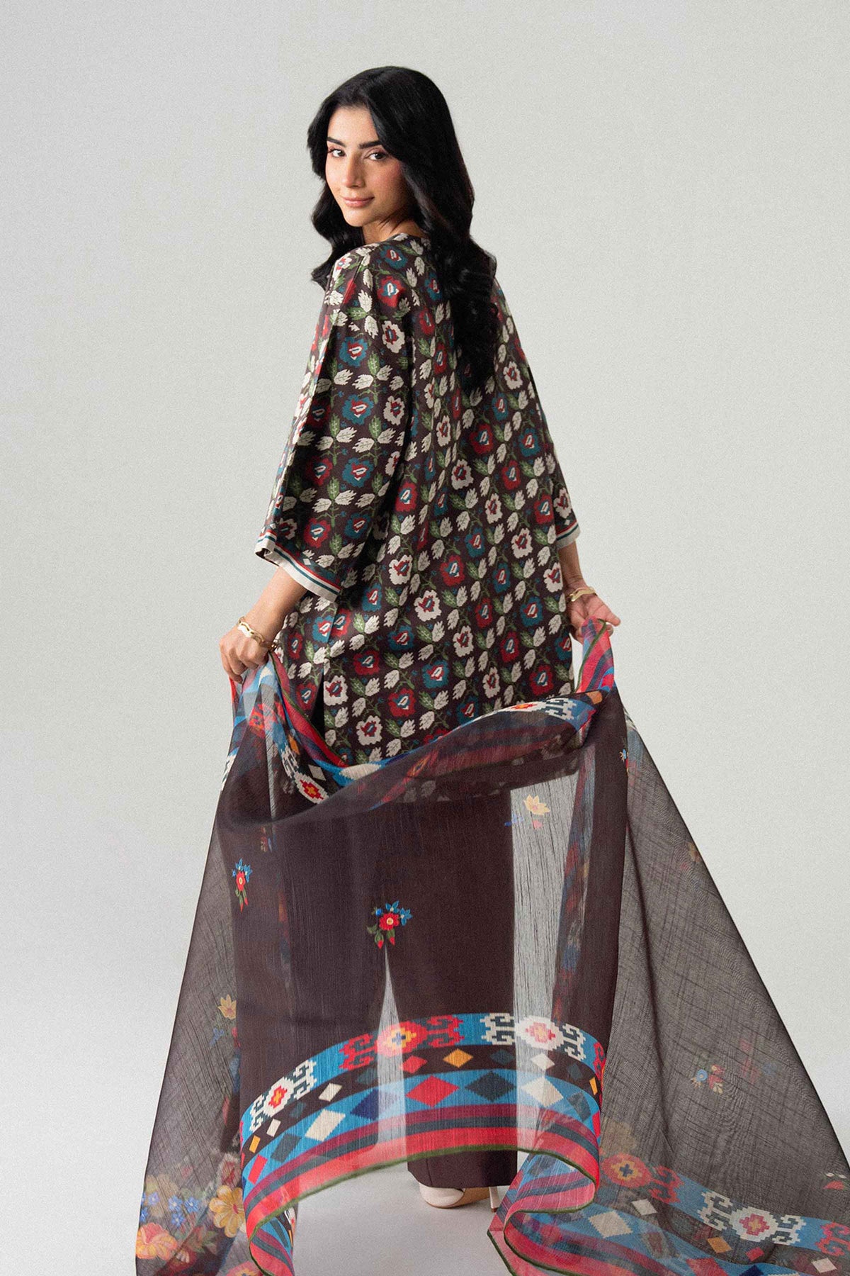 3 Piece - Digital Printed Suit - U3P-NISHA26WV1-53 for Women - Unstitched Collection | Nishat | Shop Online