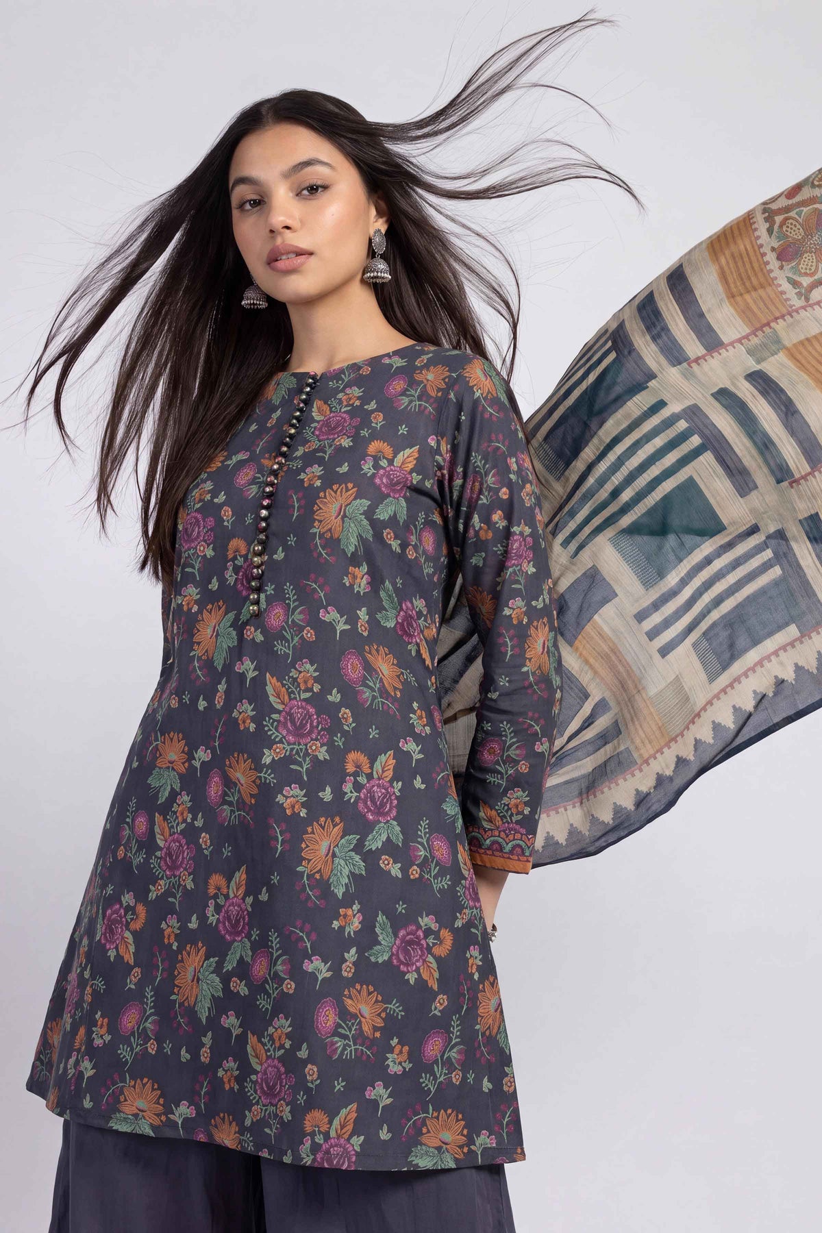 3 Piece - Digital Printed Suit - U3P-NISHA26WV1-55 for Women - Unstitched Collection | Nishat | Shop Online