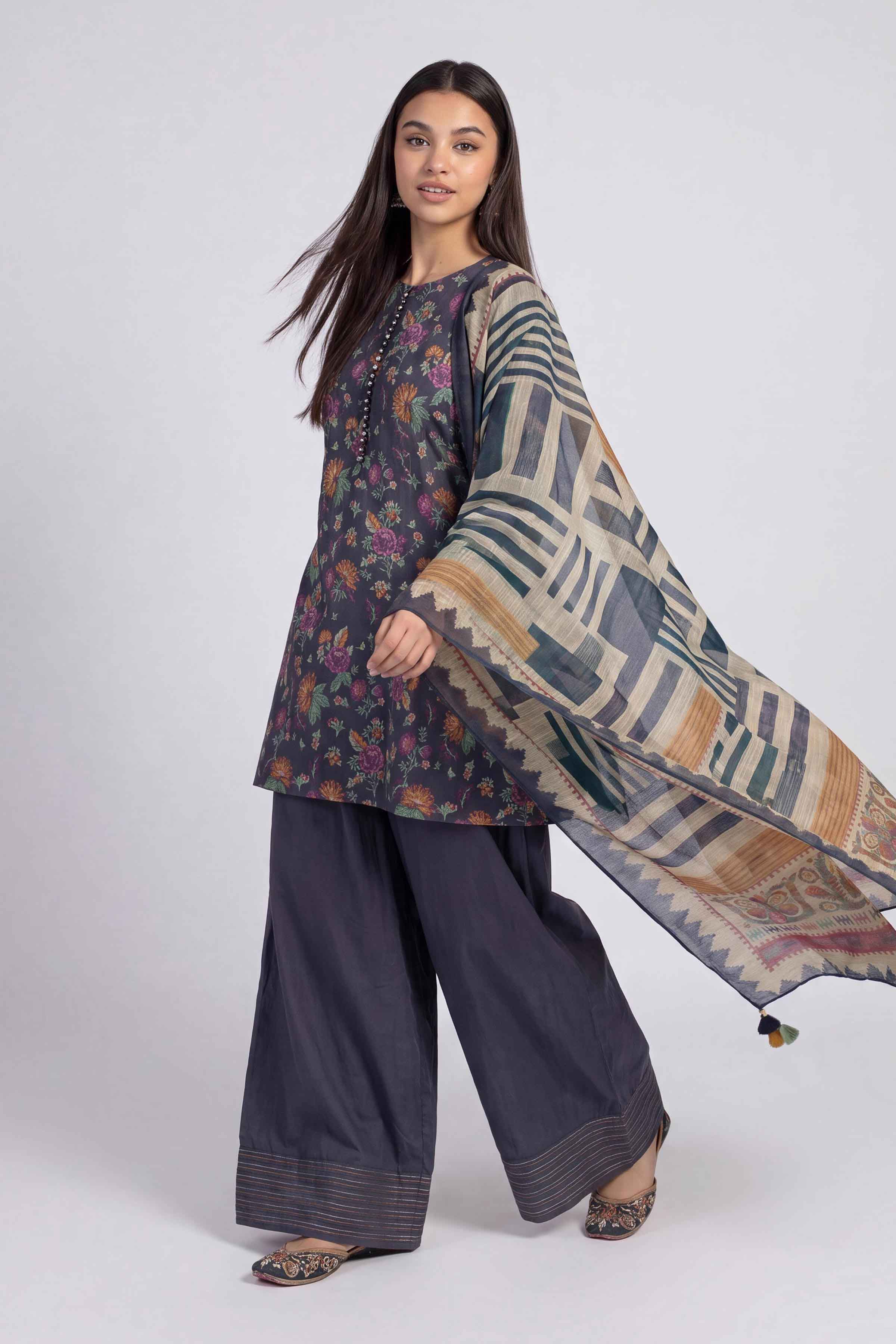 3 Piece - Digital Printed Suit - U3P-NISHA26WV1-55 for Women - Unstitched Collection | Nishat | Shop Online