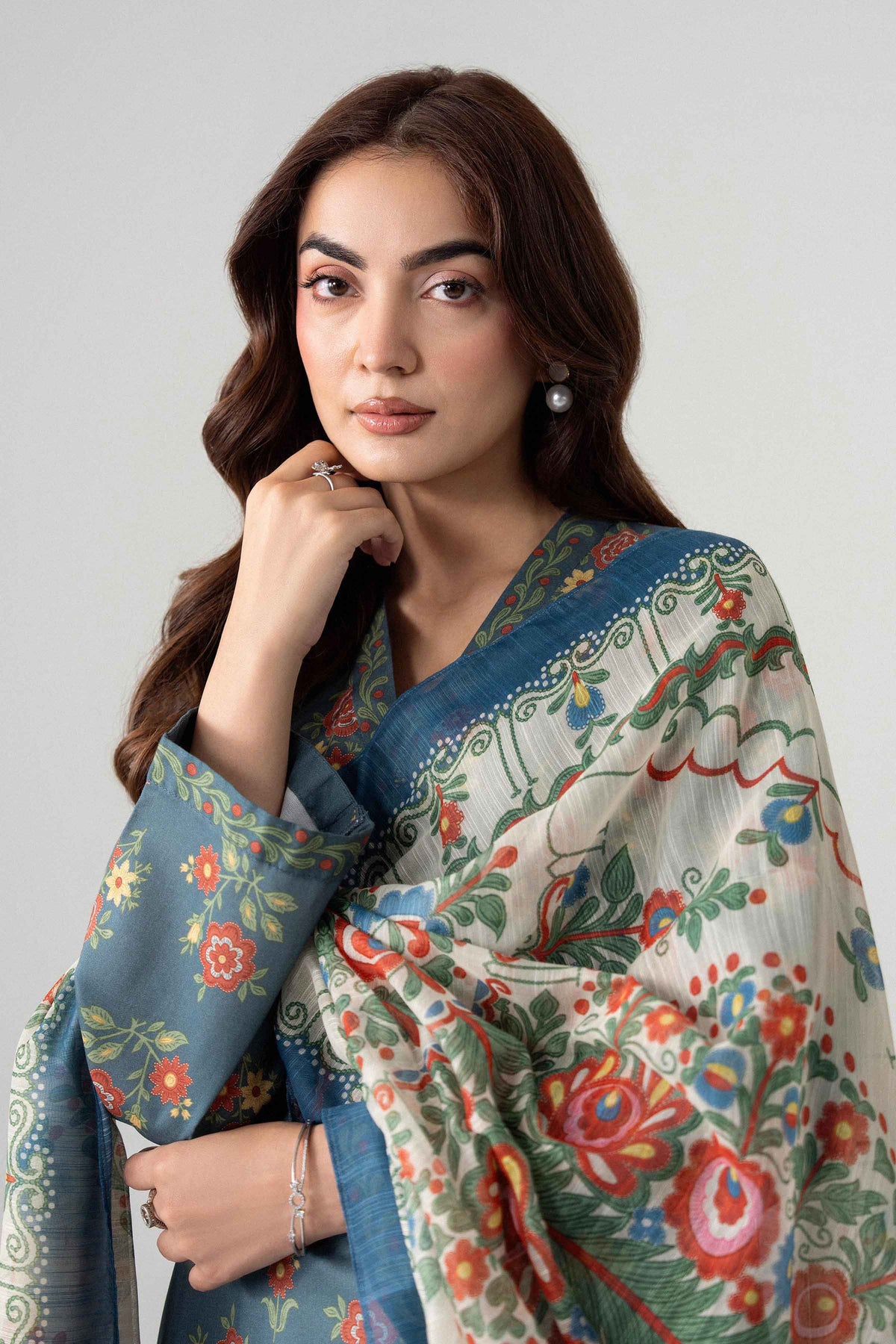 3 Piece - Digital Printed Suit - U3P-NISHA26WV1-56 for Women - Unstitched Collection | Nishat | Shop Online