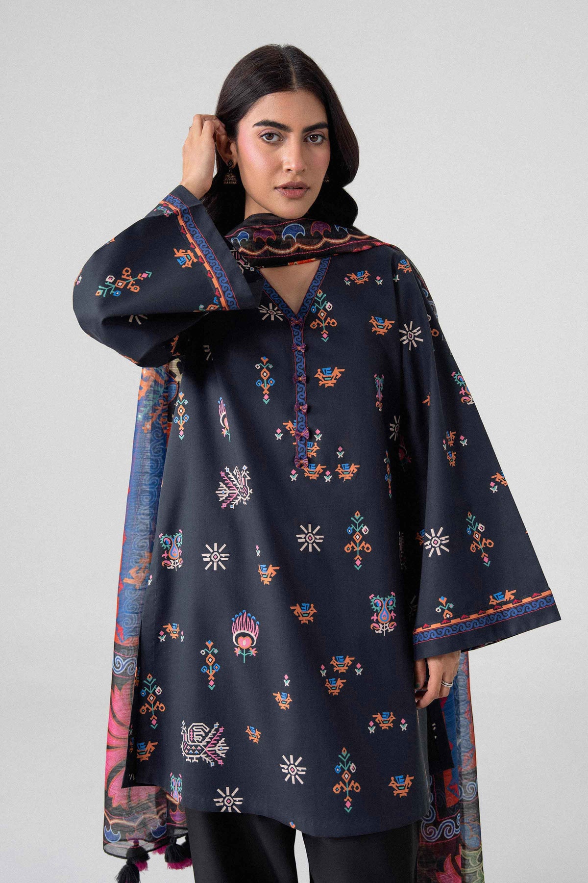 3 Piece - Digital Printed Suit - U3P-NISHA26WV1-59 for Women - Unstitched Collection | Nishat | Shop Online