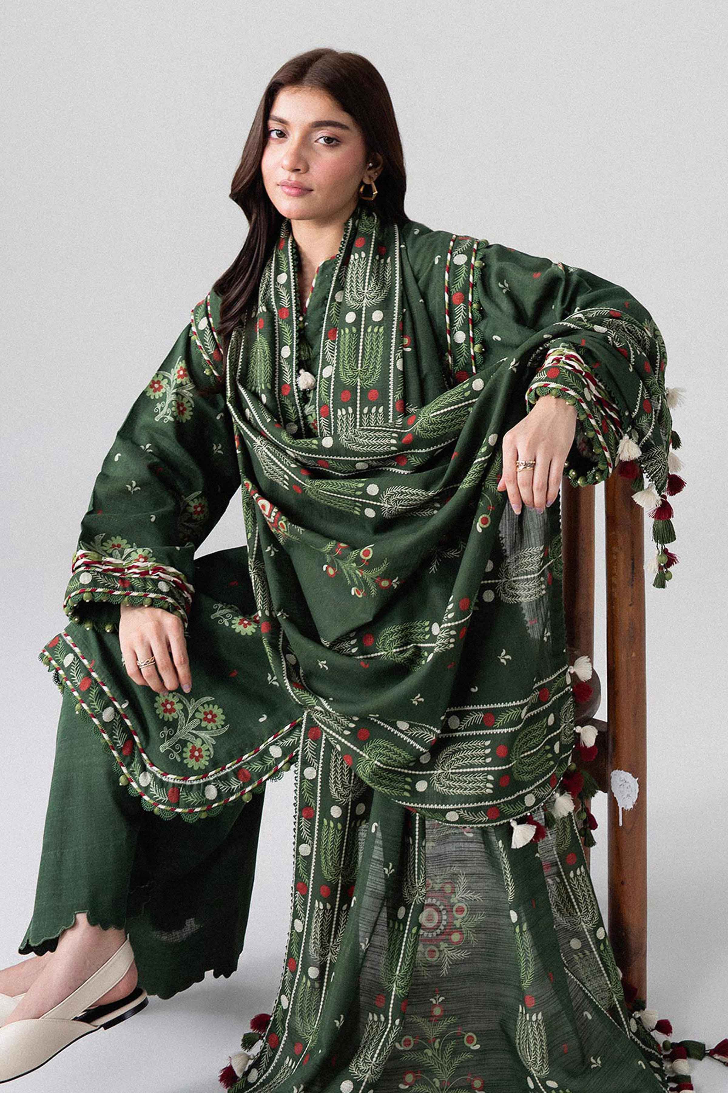 3 Piece - Printed Suit - U3P-NISHA26WV1-61 for Women - Unstitched Collection | Nishat | Shop Online