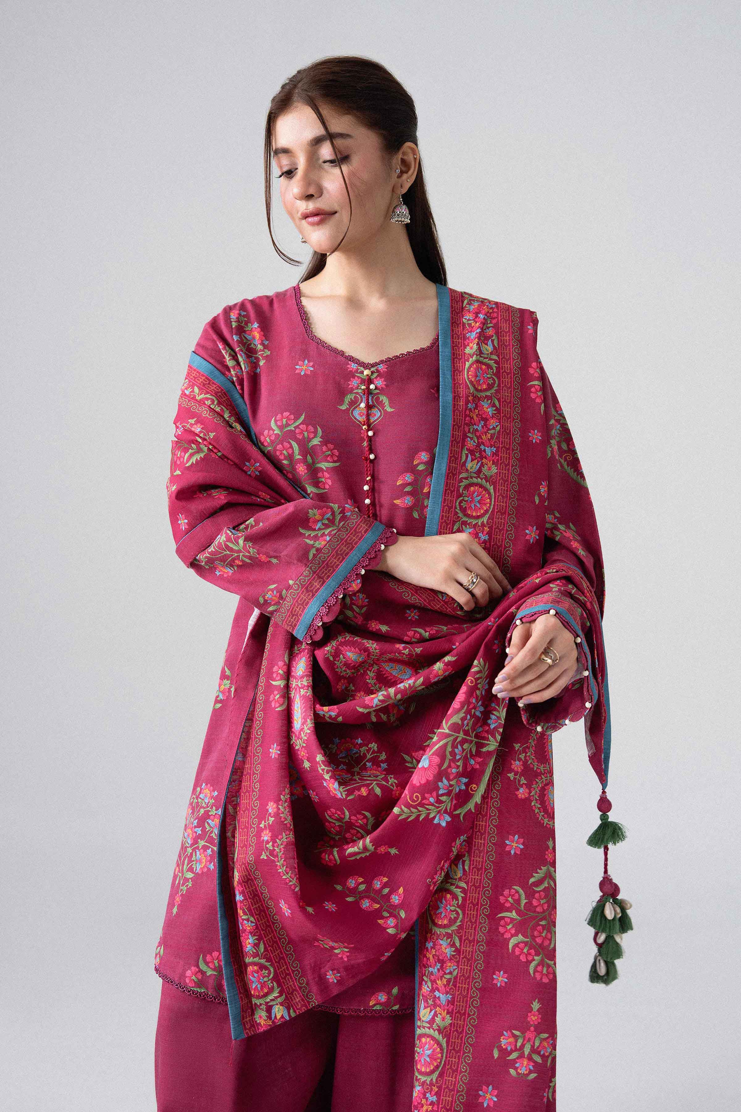 3 Piece - Printed Suit - U3P-NISHA26WV1-62 for Women - Unstitched Collection | Nishat | Shop Online