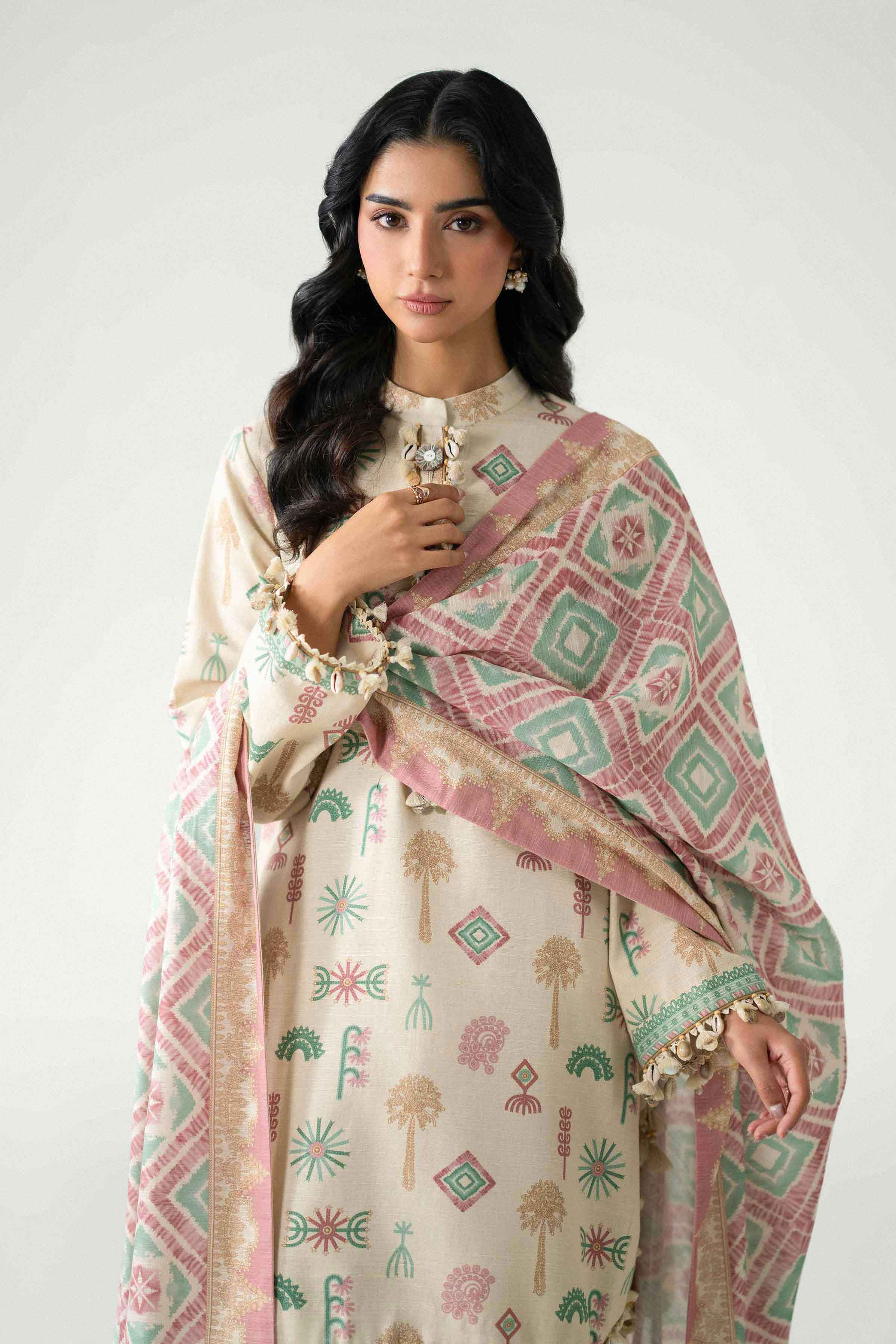 3 Piece - Printed Suit - U3P-NISHA26WV1-65 for Women - Unstitched Collection | Nishat | Shop Online