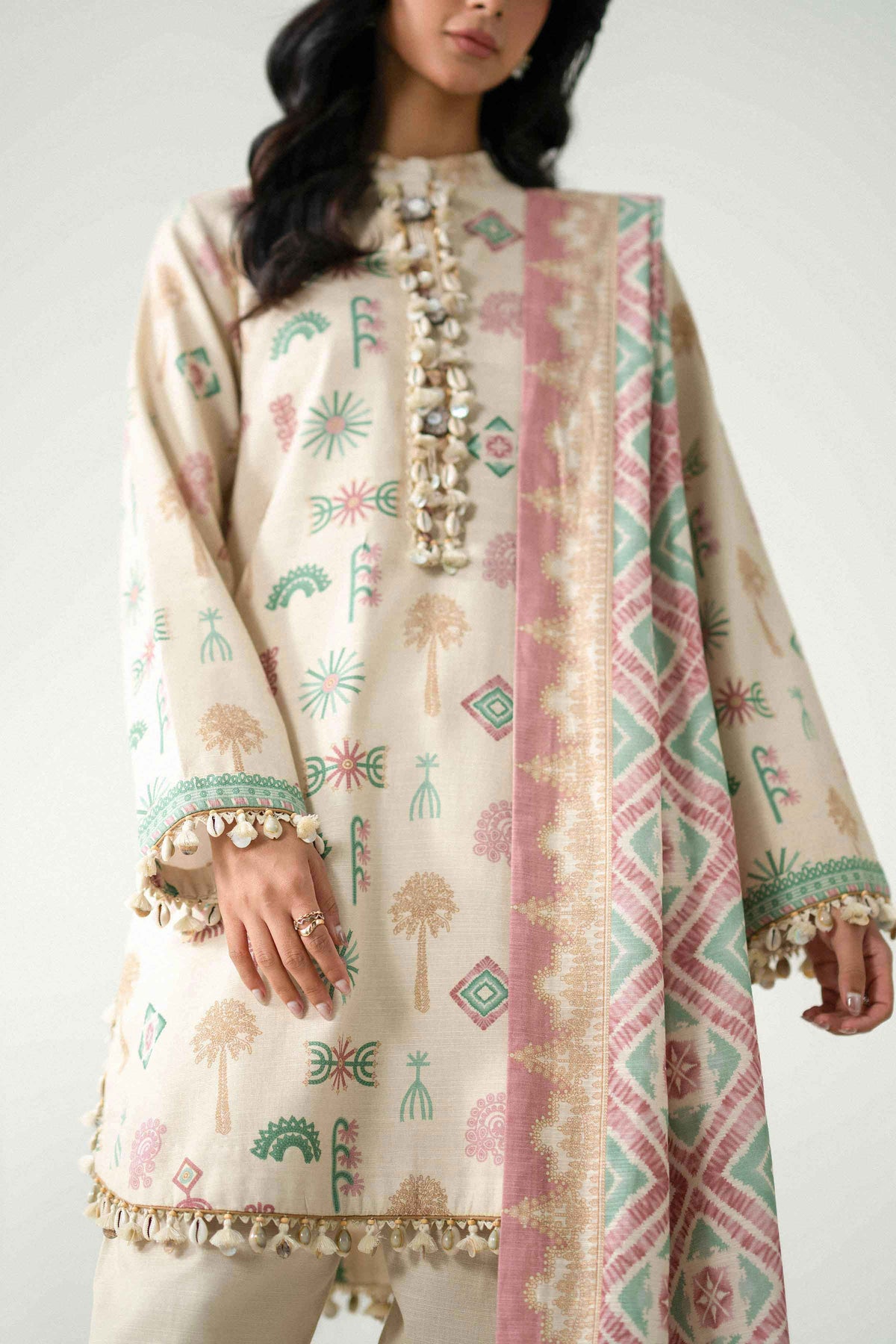 3 Piece - Printed Suit - U3P-NISHA26WV1-65 for Women - Unstitched Collection | Nishat | Shop Online