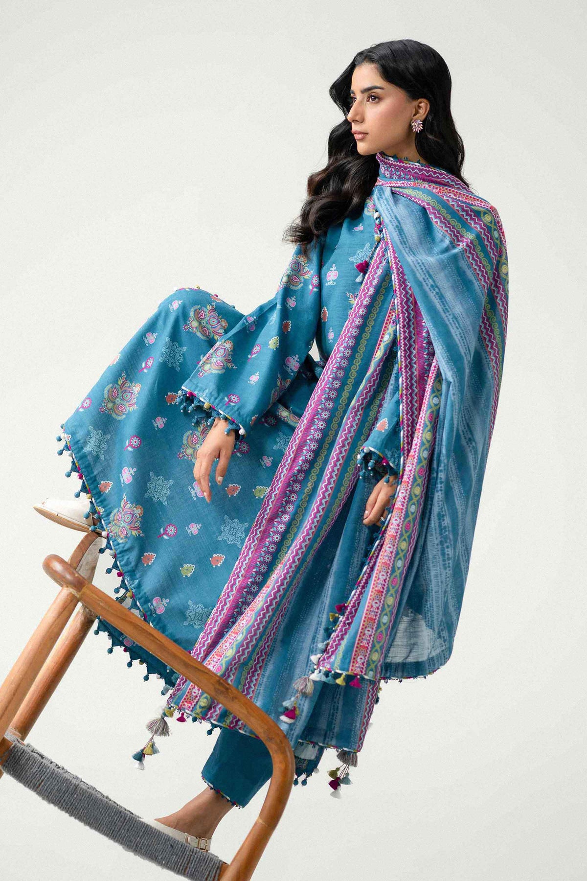 3 Piece - Printed Suit - U3P-NISHA26WV1-66 for Women - Unstitched Collection | Nishat | Shop Online