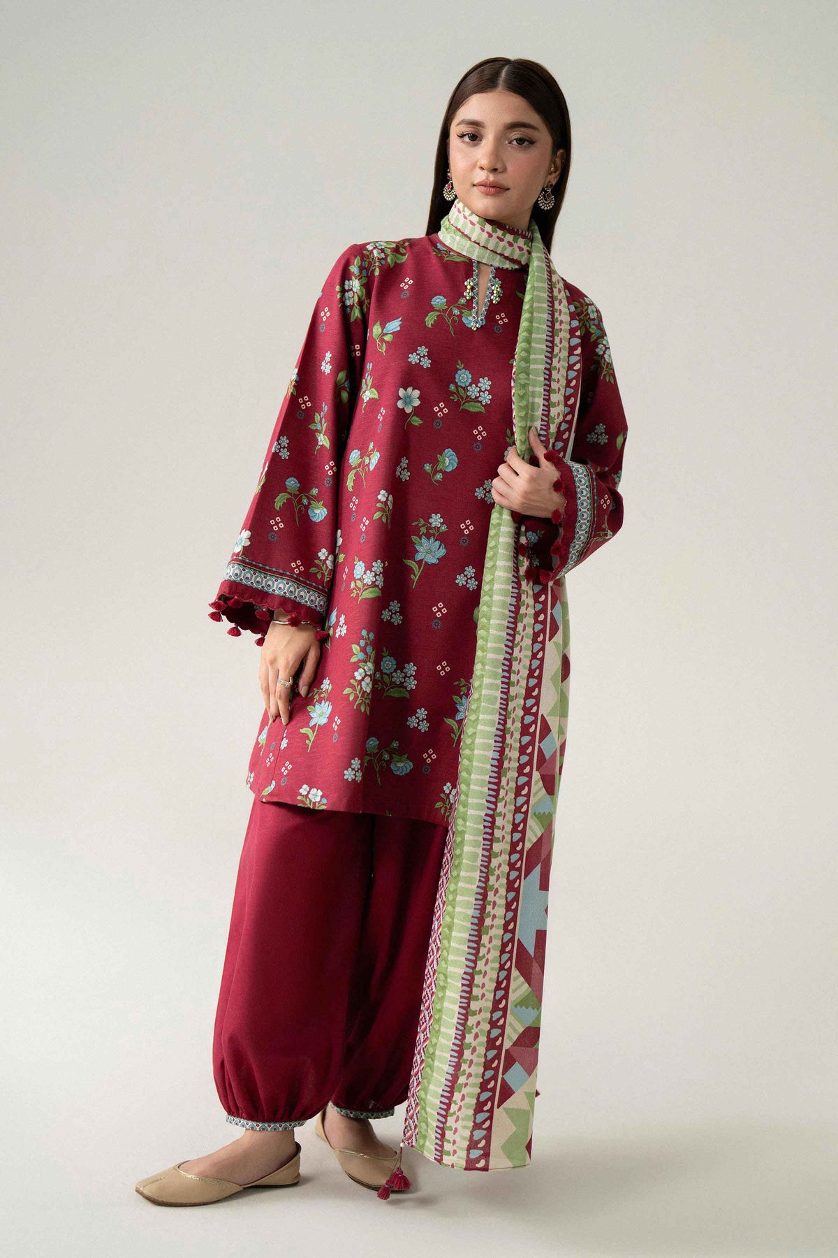 3 Piece - Printed Suit - U3P-NISHA26WV1-68 for Women - Unstitched Collection | Nishat | Shop Online