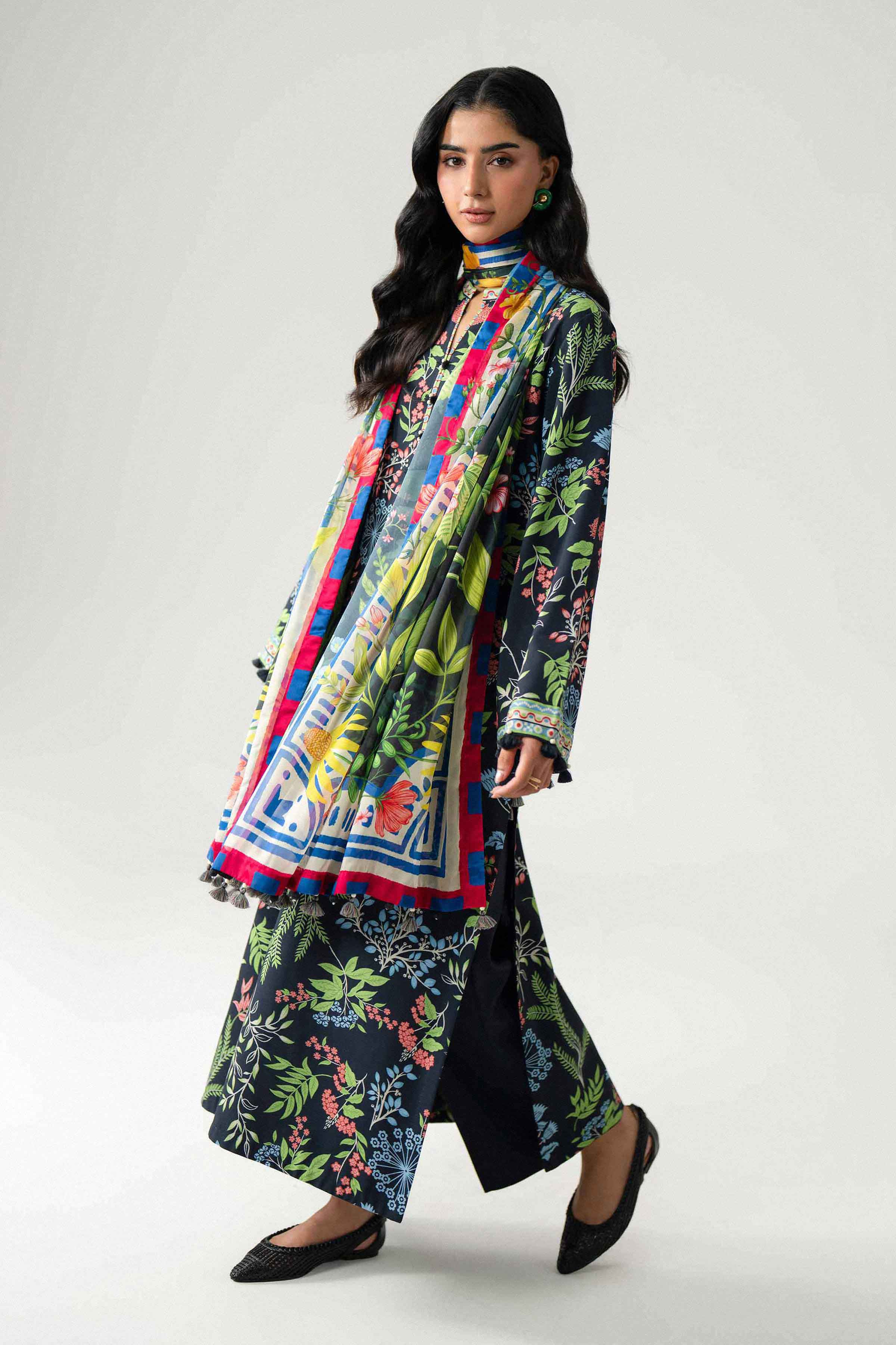 3 Piece - Digital Printed Suit - U3P-NISHA26WV1-7 for Women - Unstitched Collection | Nishat | Shop Online