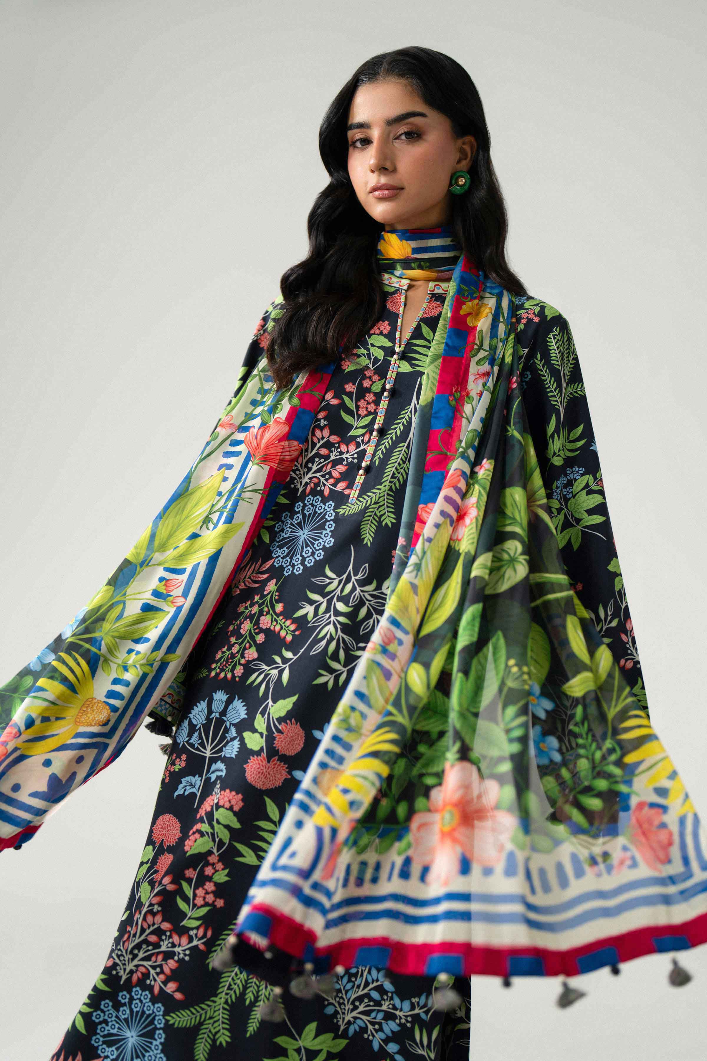 3 Piece - Digital Printed Suit - U3P-NISHA26WV1-7 for Women - Unstitched Collection | Nishat | Shop Online