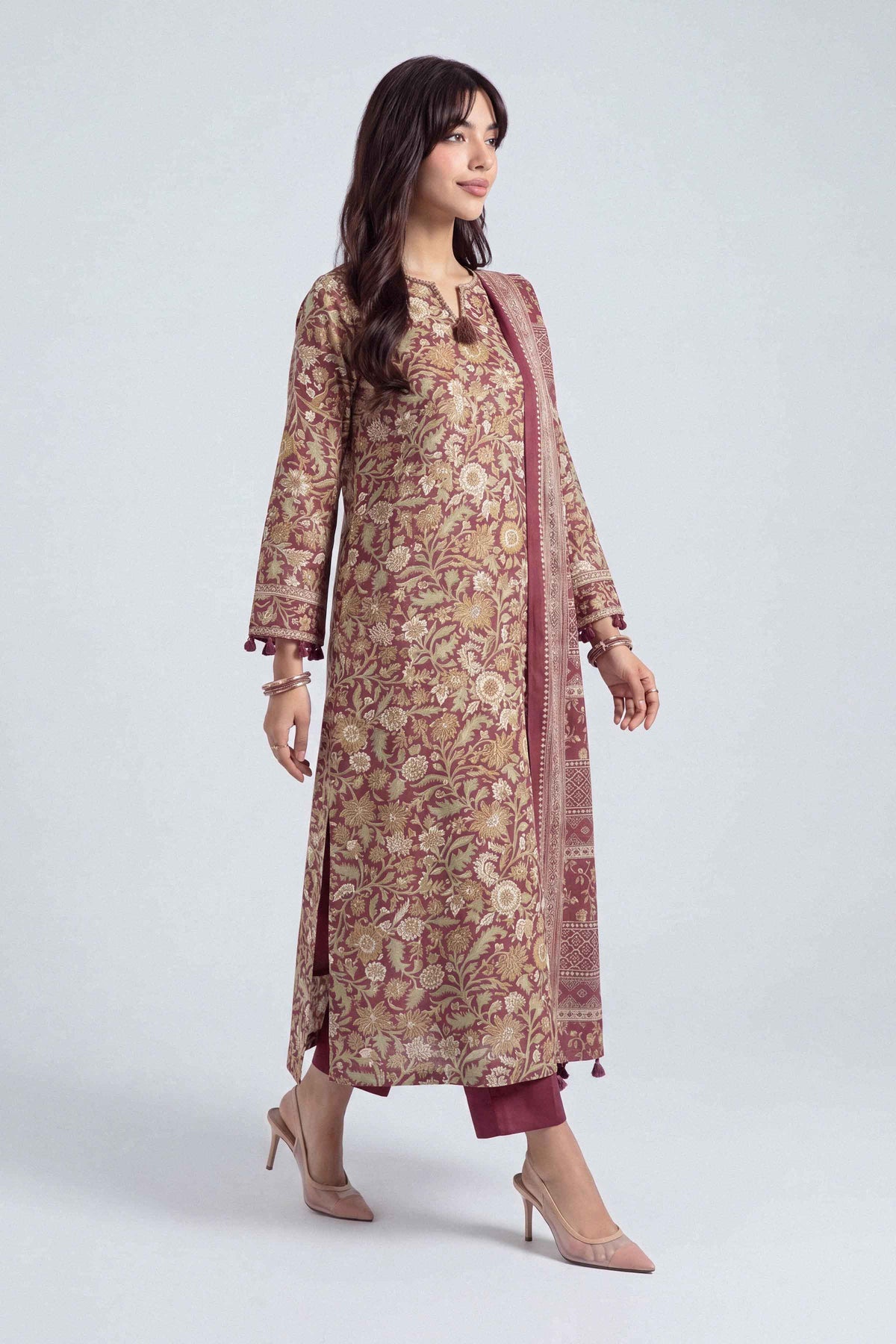 3 Piece - Printed Suit - U3P-NISHA26WV1-74