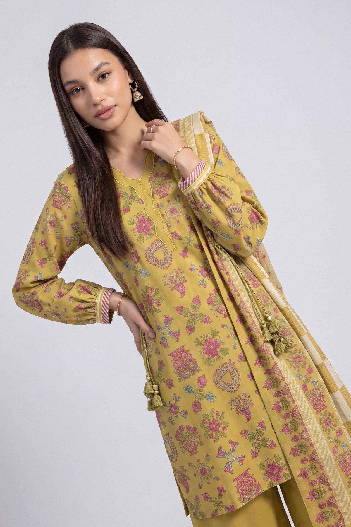 3 Piece - Printed Suit - U3P-NISHA26WV1-78
