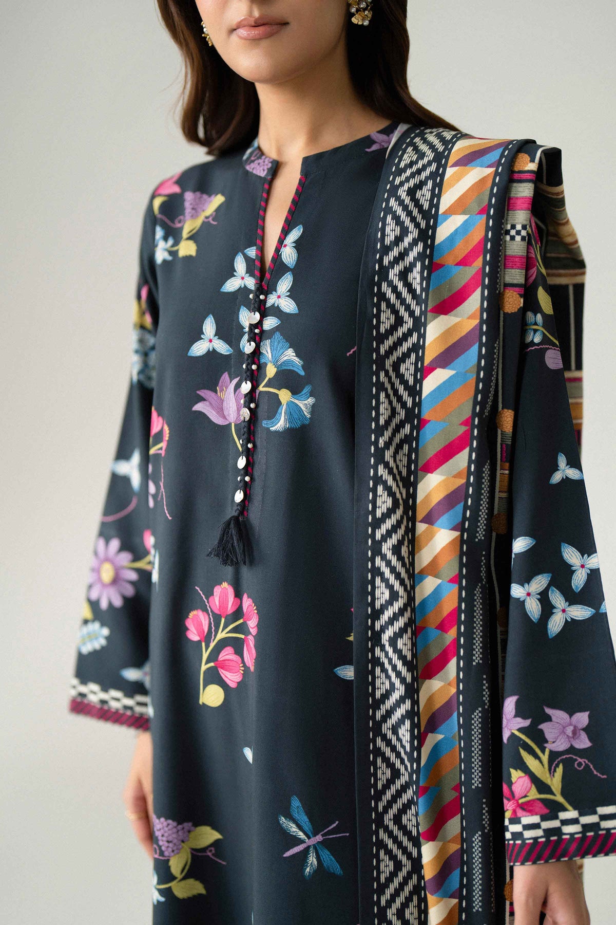 3 Piece - Printed Suit - U3P-NISHA26WV1-80