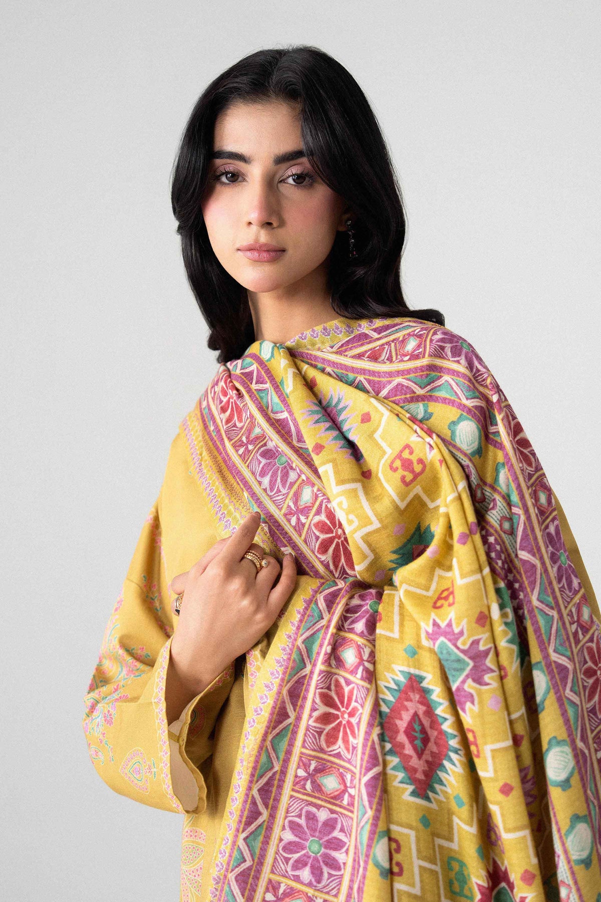 3 Piece - Digital Printed Suit - U3P-NISHA26WV1-95