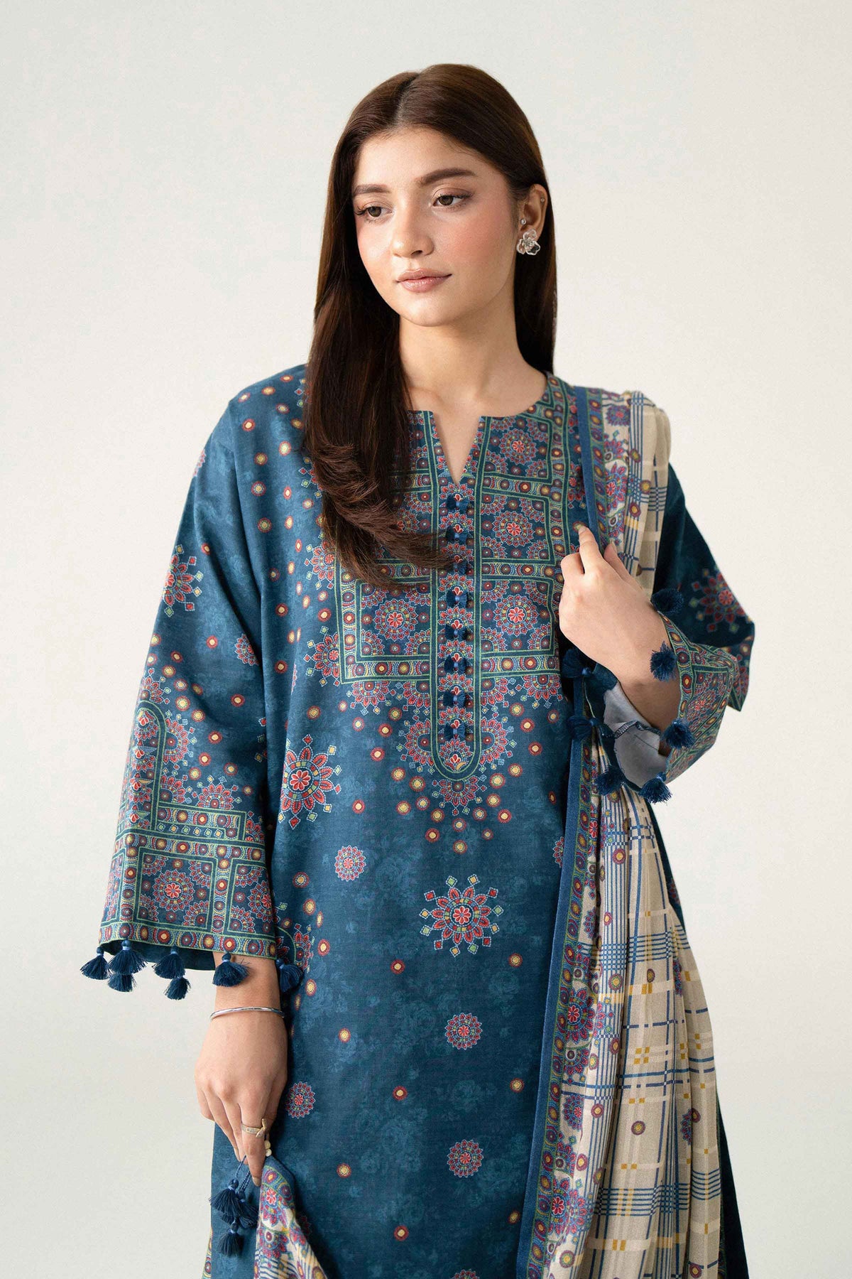3 Piece - Digital Printed Suit - U3P-NISHA26WV1-98