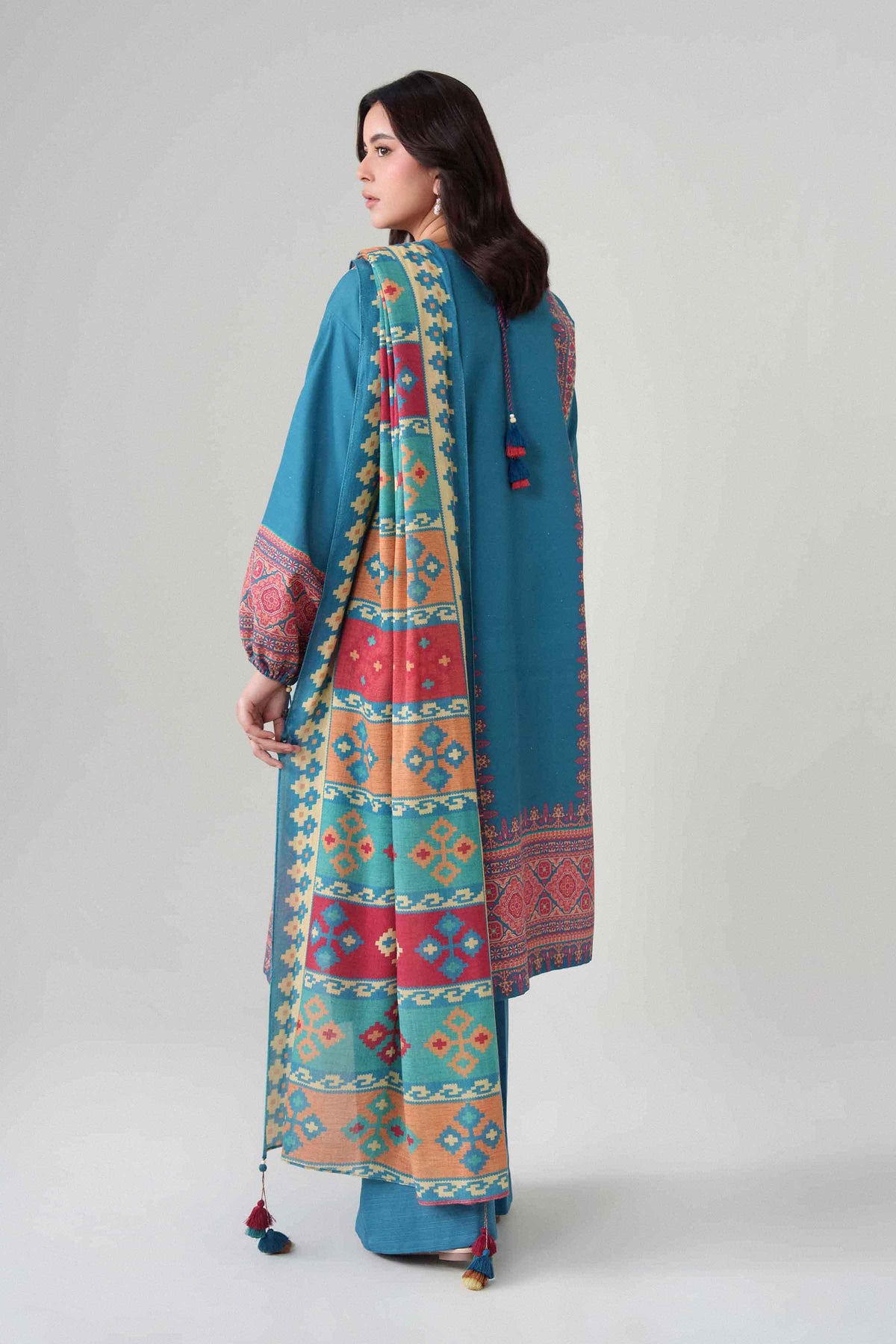 3 Piece - Digital Printed Suit - U3P-NISHA26WV1-99