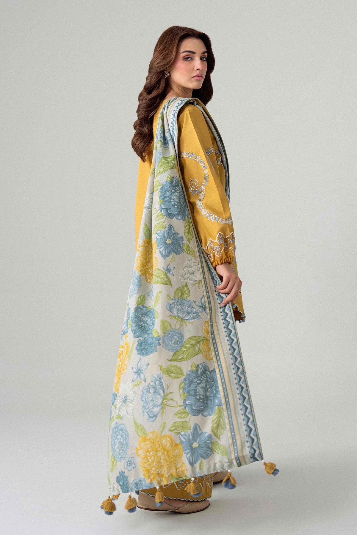 3 Piece - Printed Embroidered Suit - U3PE-NISHA26WV1-106