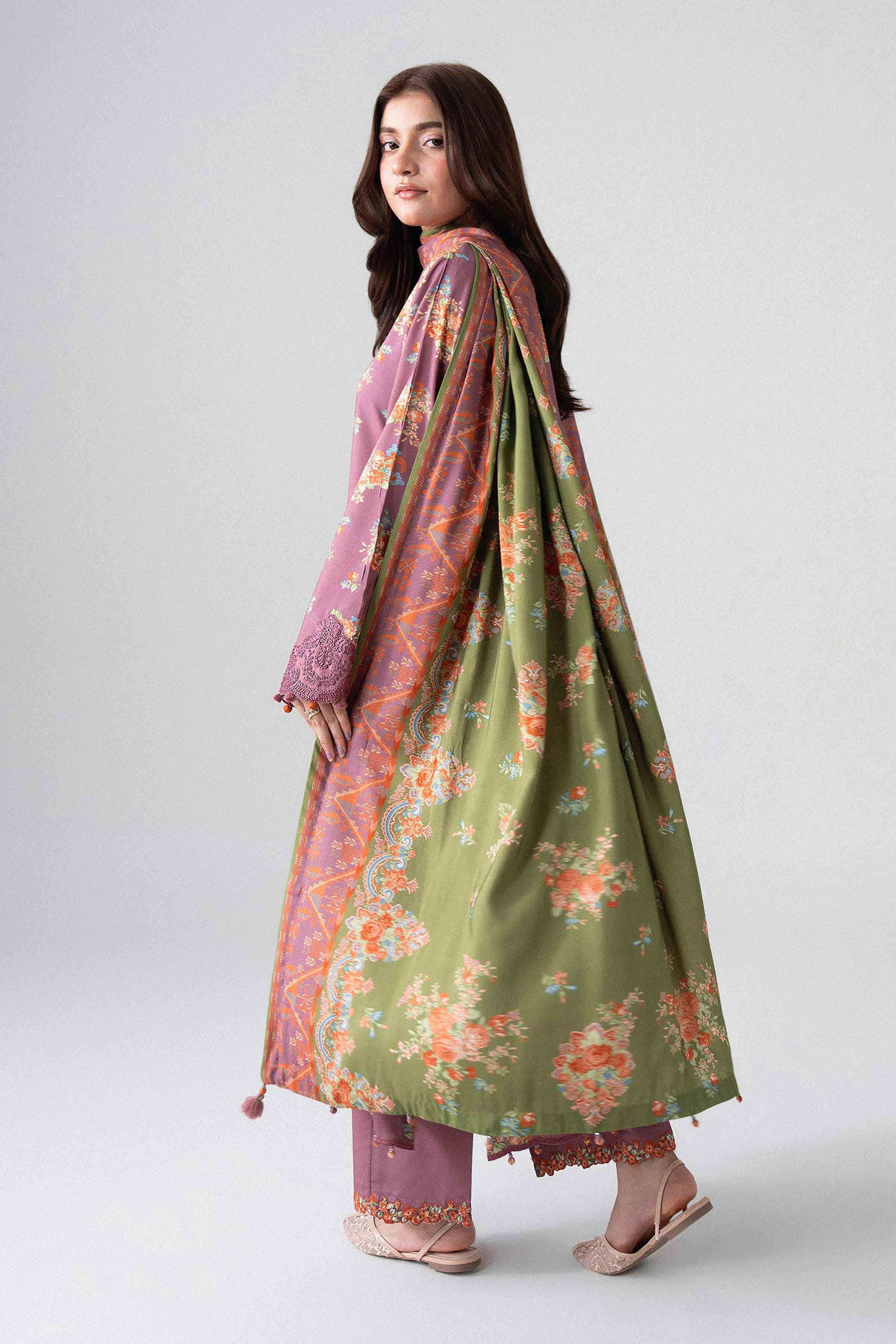 3 Piece - Printed Embroidered Suit - U3PE-NISHA26WV1-11 for Women - Unstitched Collection | Nishat | Shop Online