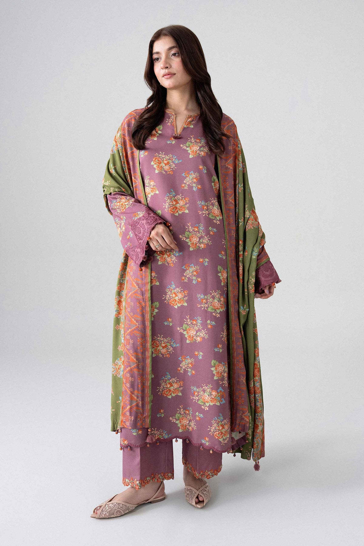 3 Piece - Printed Embroidered Suit - U3PE-NISHA26WV1-11 for Women - Unstitched Collection | Nishat | Shop Online