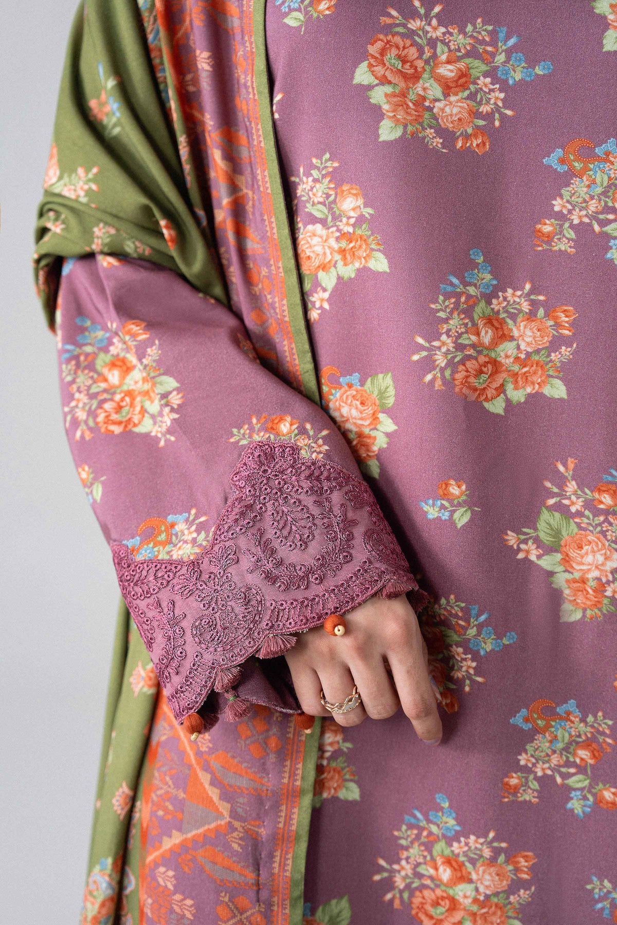 3 Piece - Printed Embroidered Suit - U3PE-NISHA26WV1-11 for Women - Unstitched Collection | Nishat | Shop Online