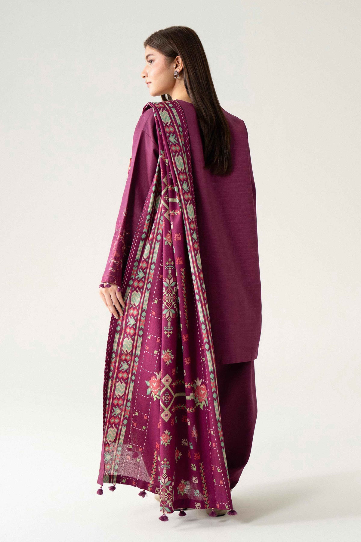 3 Piece - Printed Embroidered Suit - U3PE-NISHA26WV1-111