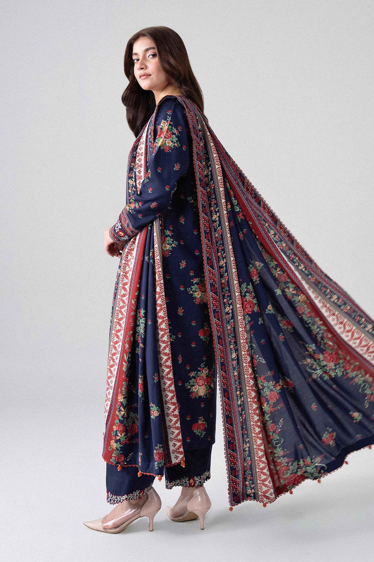 3 Piece - Printed Embroidered Suit - U3PE-NISHA26WV1-14 for Women - Unstitched Collection | Nishat | Shop Online