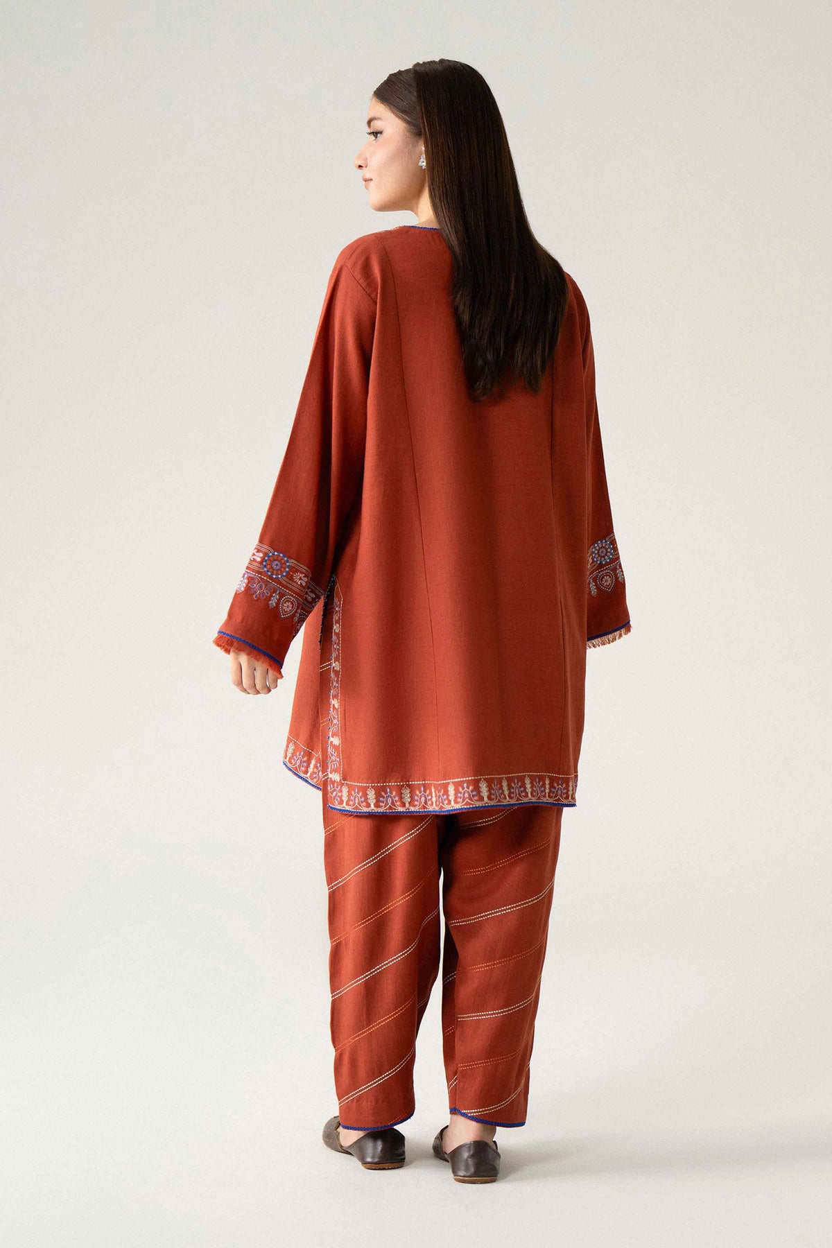 2 Piece - Embroidered Suit - U3PE-NISHA26WV1-146