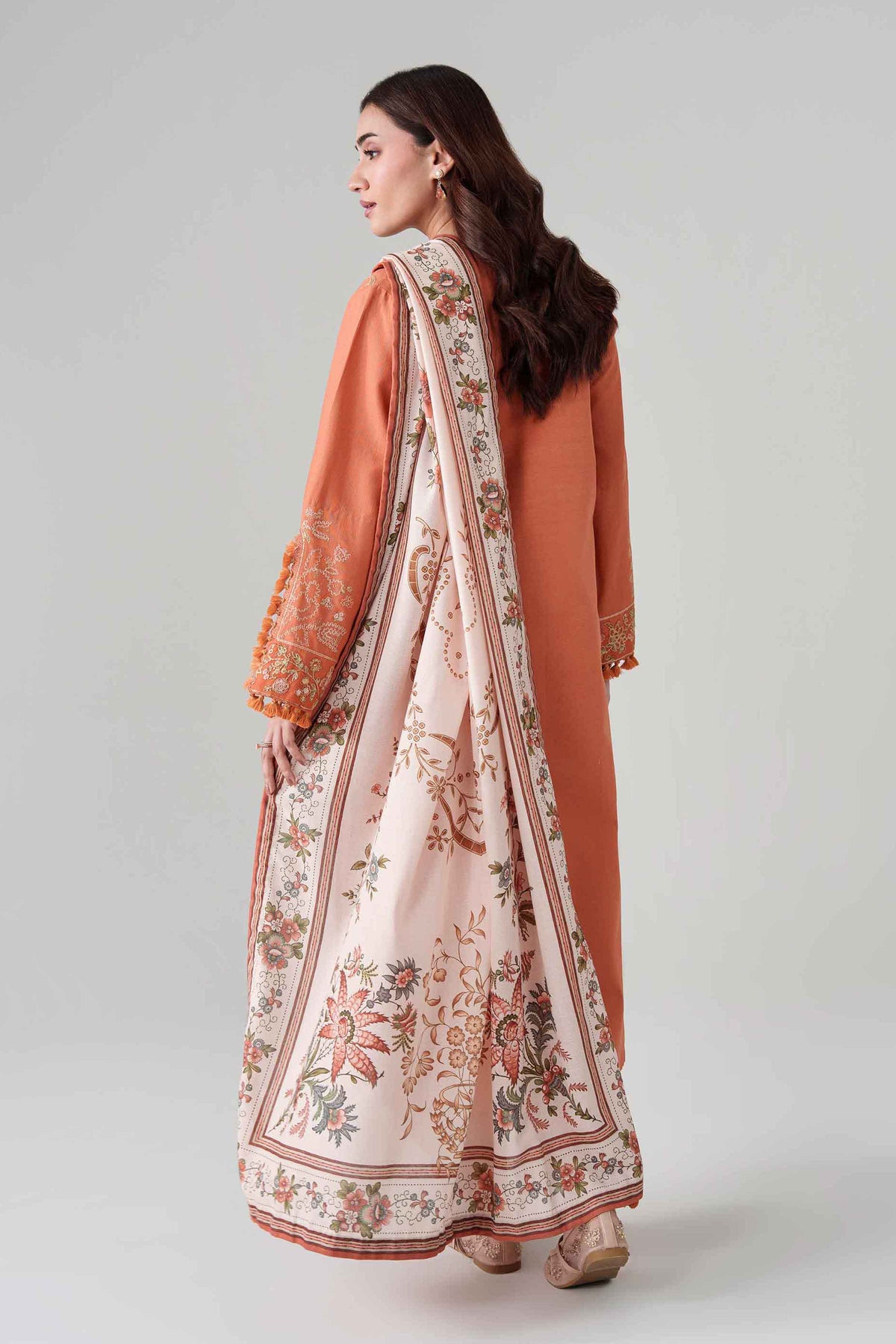 3 Piece - Digital Printed Embroidered Suit - U3PE-NISHA26WV1-158