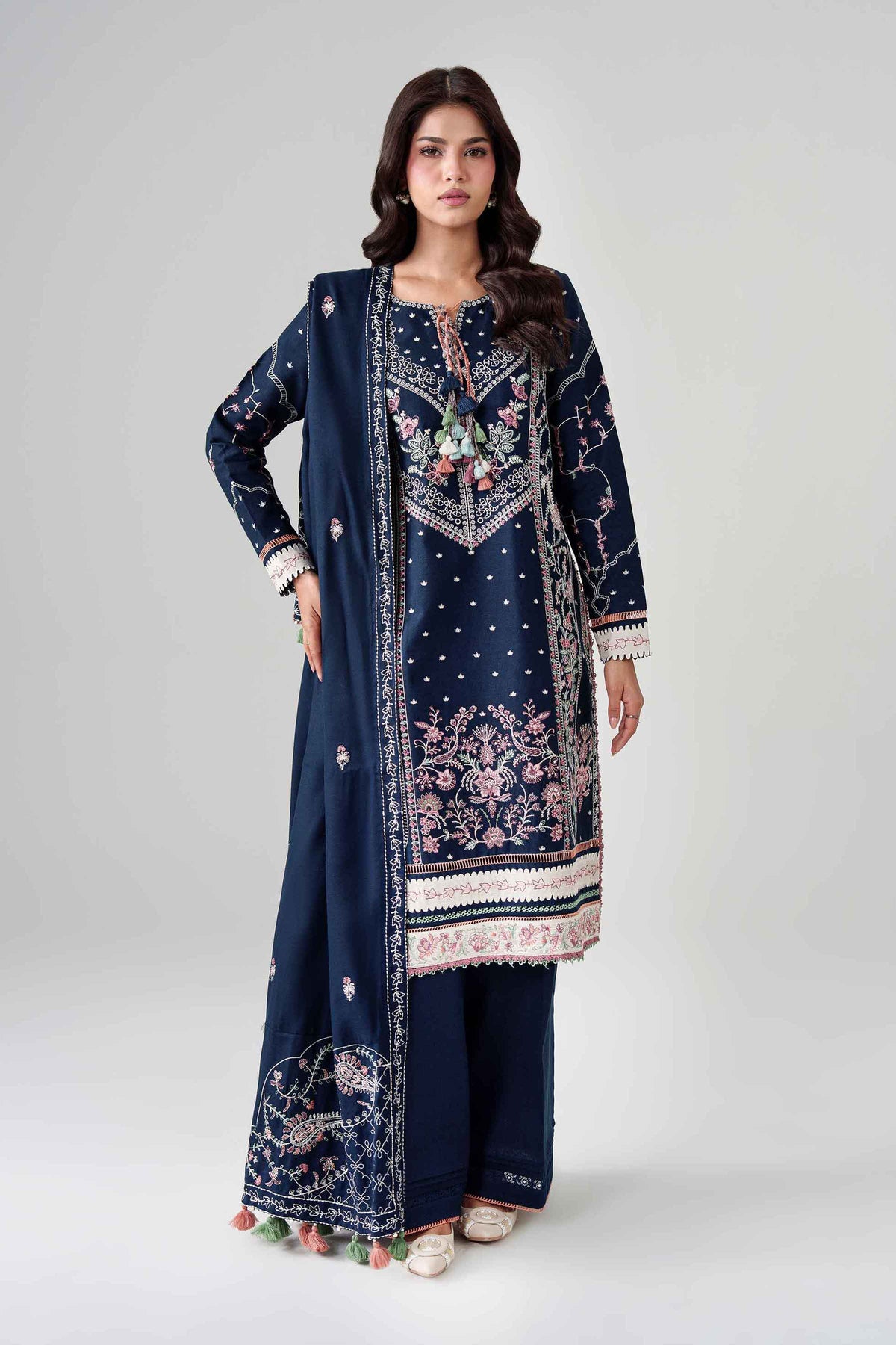 3 Piece - Printed Embroidered Suit - U3PE-NISHA26WV1-176