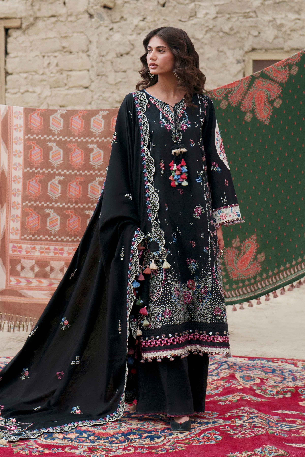 3 Piece - Printed Embroidered Suit - U3PE-NISHA26WV1-177