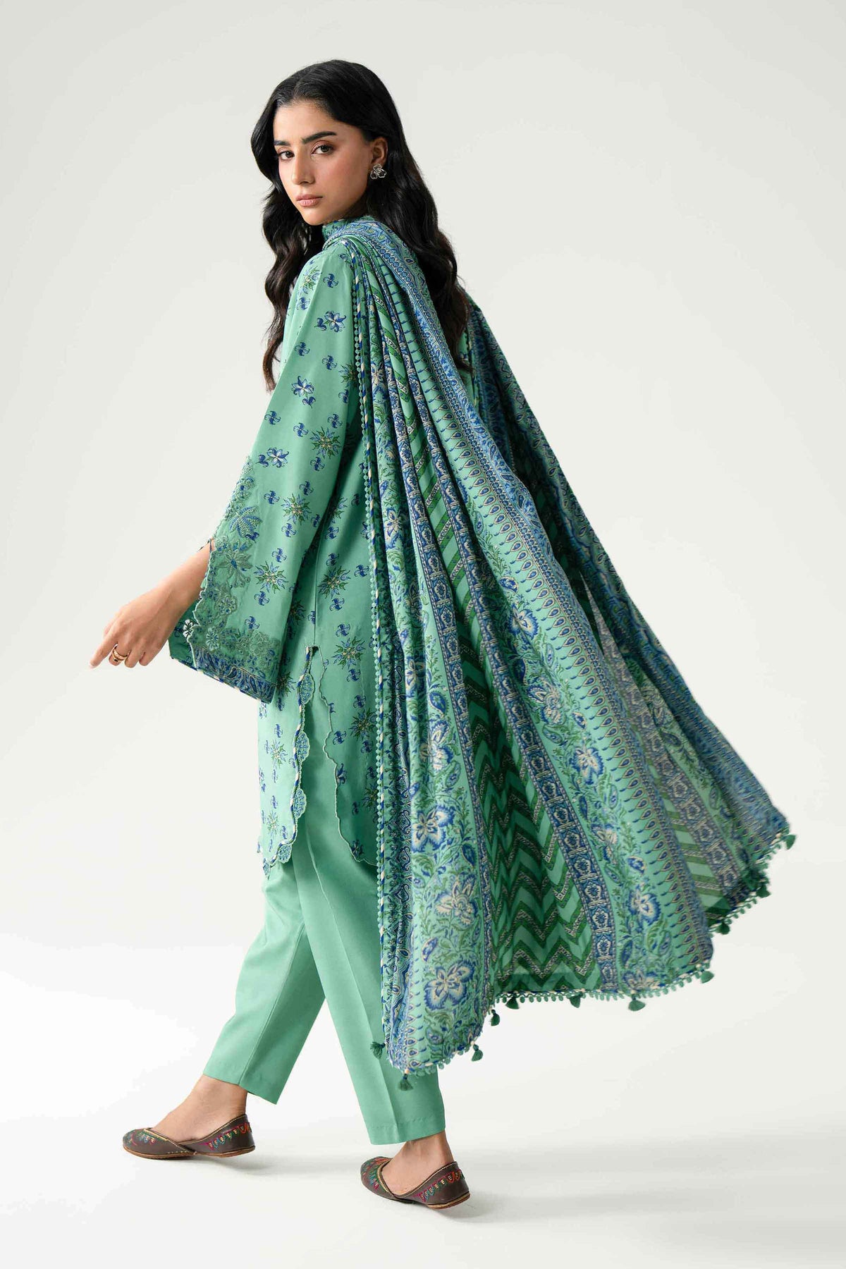 3 Piece - Printed Embroidered Suit - U3PE-NISHA26WV1-2 for Women - Unstitched Collection | Nishat | Shop Online