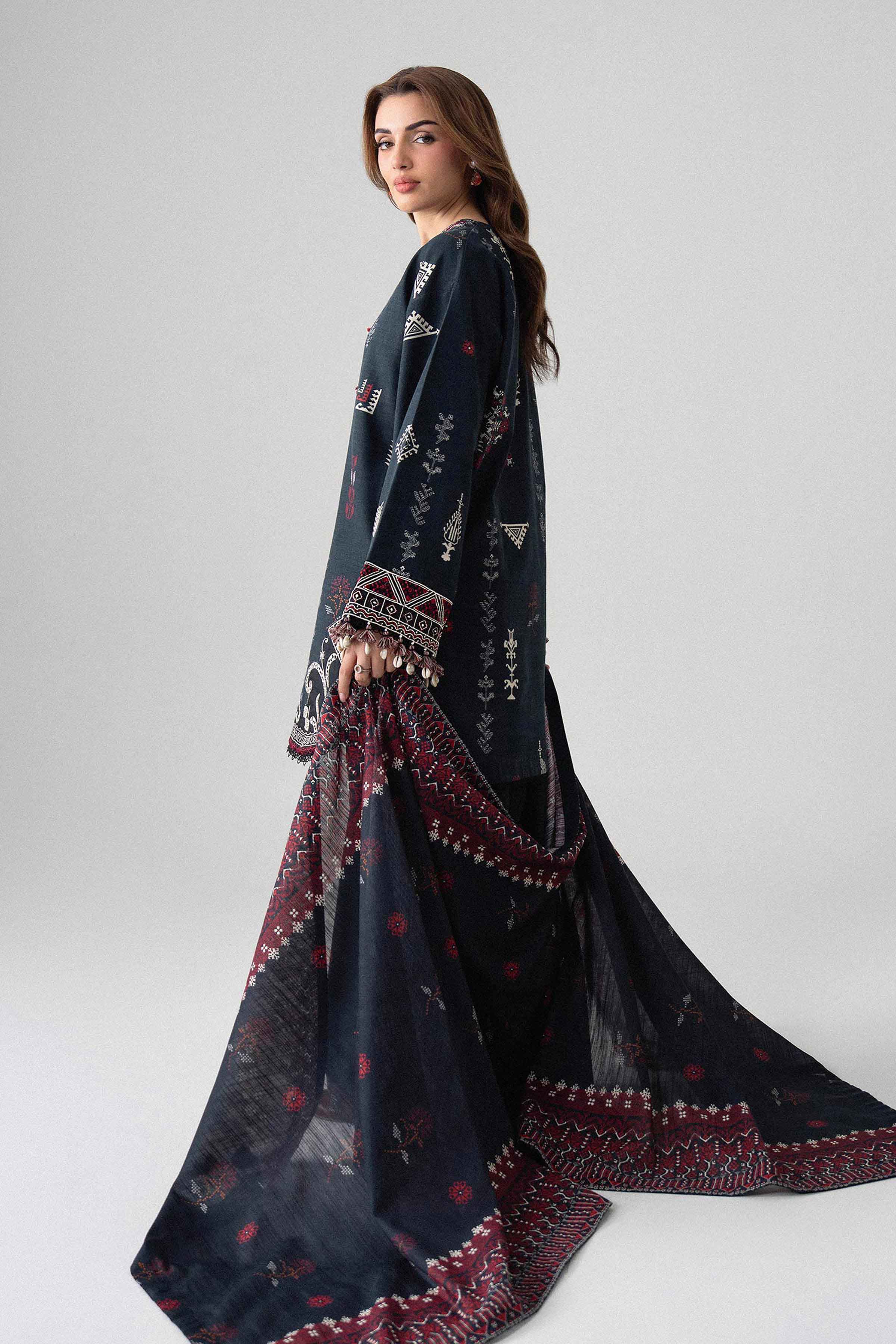 3 Piece - Printed Embroidered Suit - U3PE-NISHA26WV1-20 for Women - Unstitched Collection | Nishat | Shop Online