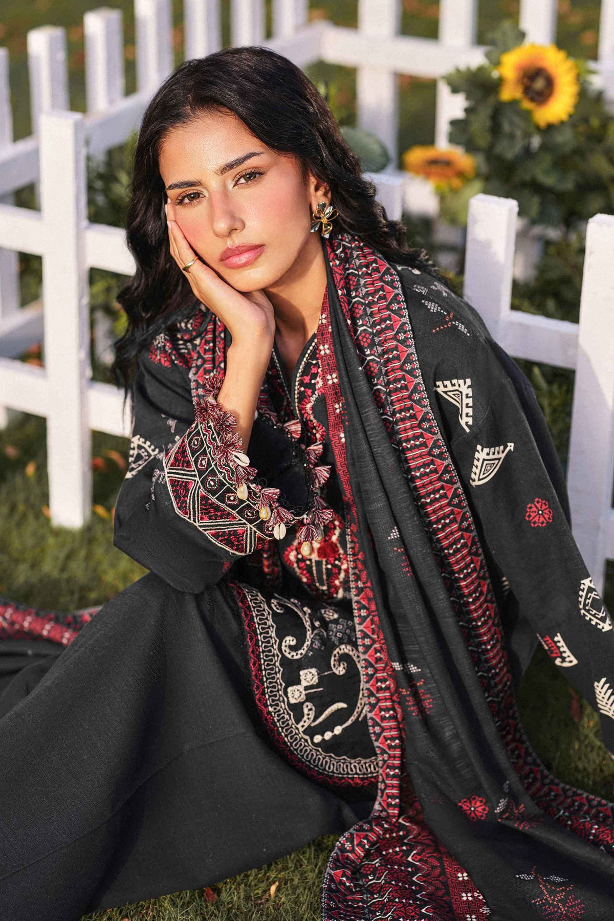 3 Piece - Printed Embroidered Suit - U3PE-NISHA26WV1-20 for Women - Unstitched Collection | Nishat | Shop Online