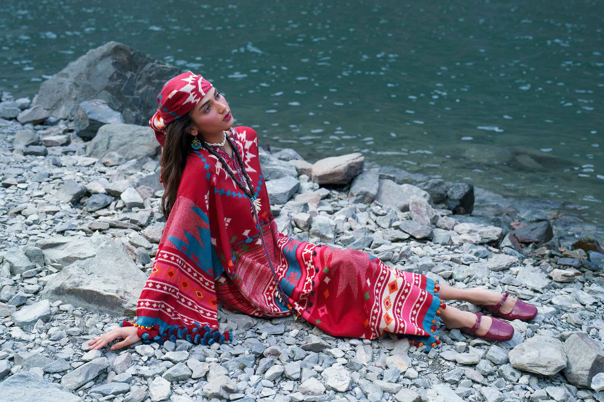 3 Piece - Printed Embroidered Suit - U3PE-NISHA26WV1-200