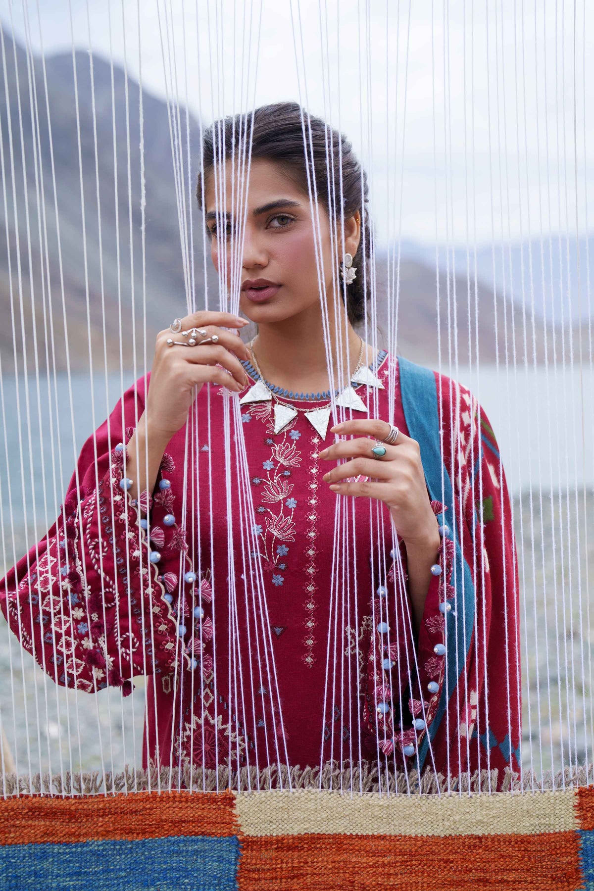 3 Piece - Printed Embroidered Suit - U3PE-NISHA26WV1-200