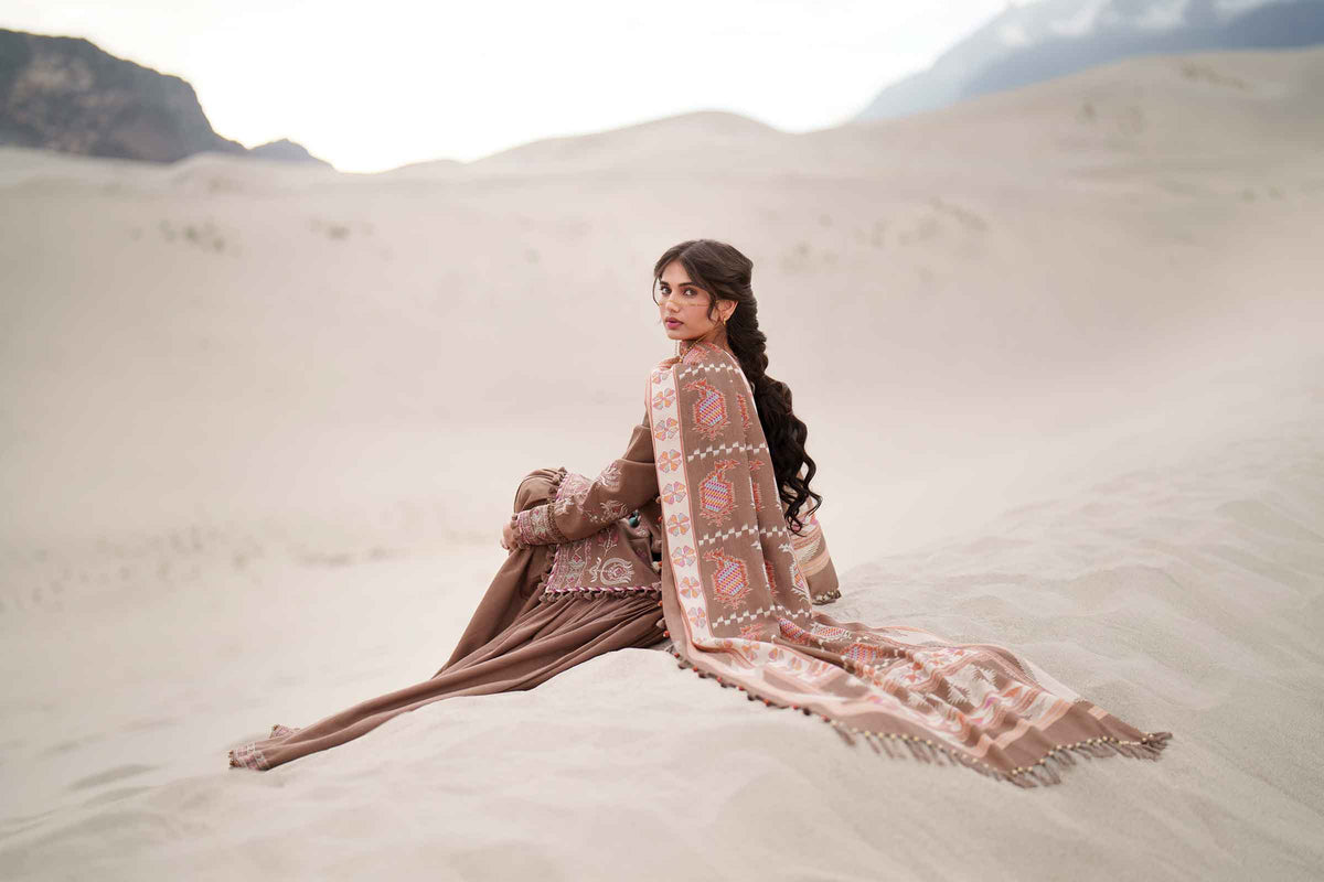 3 Piece - Printed Embroidered Suit - U3PE-NISHA26WV1-201