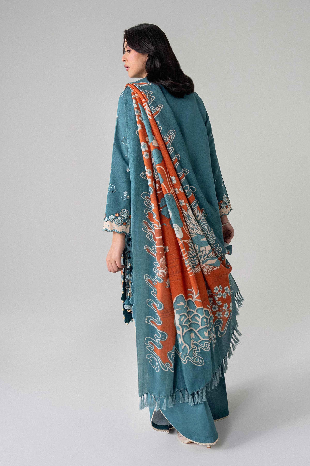 3 Piece - Printed Embroidered Suit - U3PE-NISHA26WV1-206