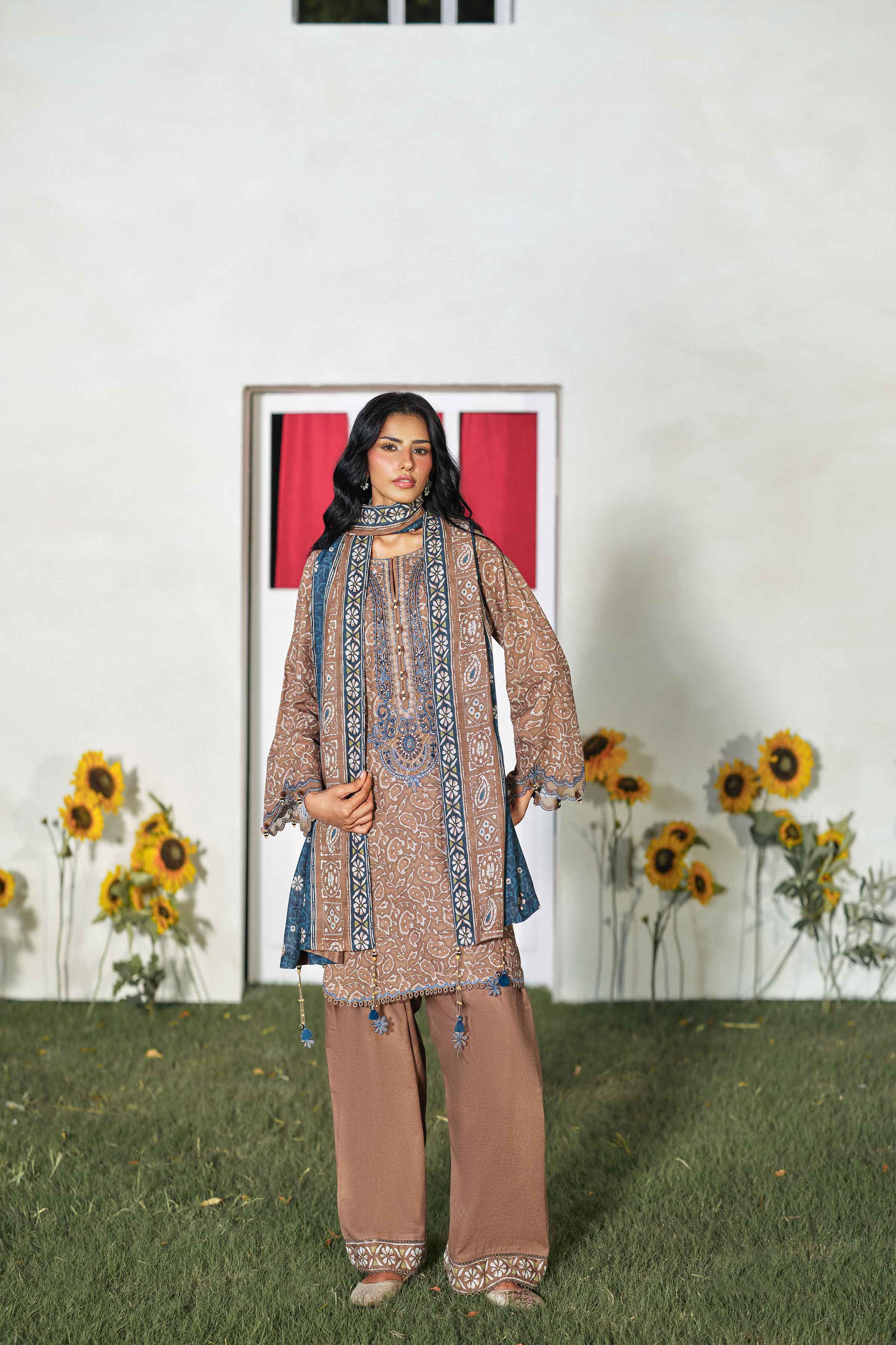 3 Piece - Printed Embroidered Suit - U3PE-NISHA26WV1-21 for Women - Unstitched Collection | Nishat | Shop Online